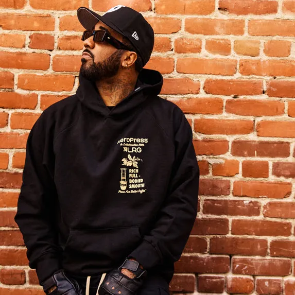 AEROPRESS X LRG LIFTED RICH AND SMOOTH HOODIE - BLACK sold by Lrg product image thumbnail 3