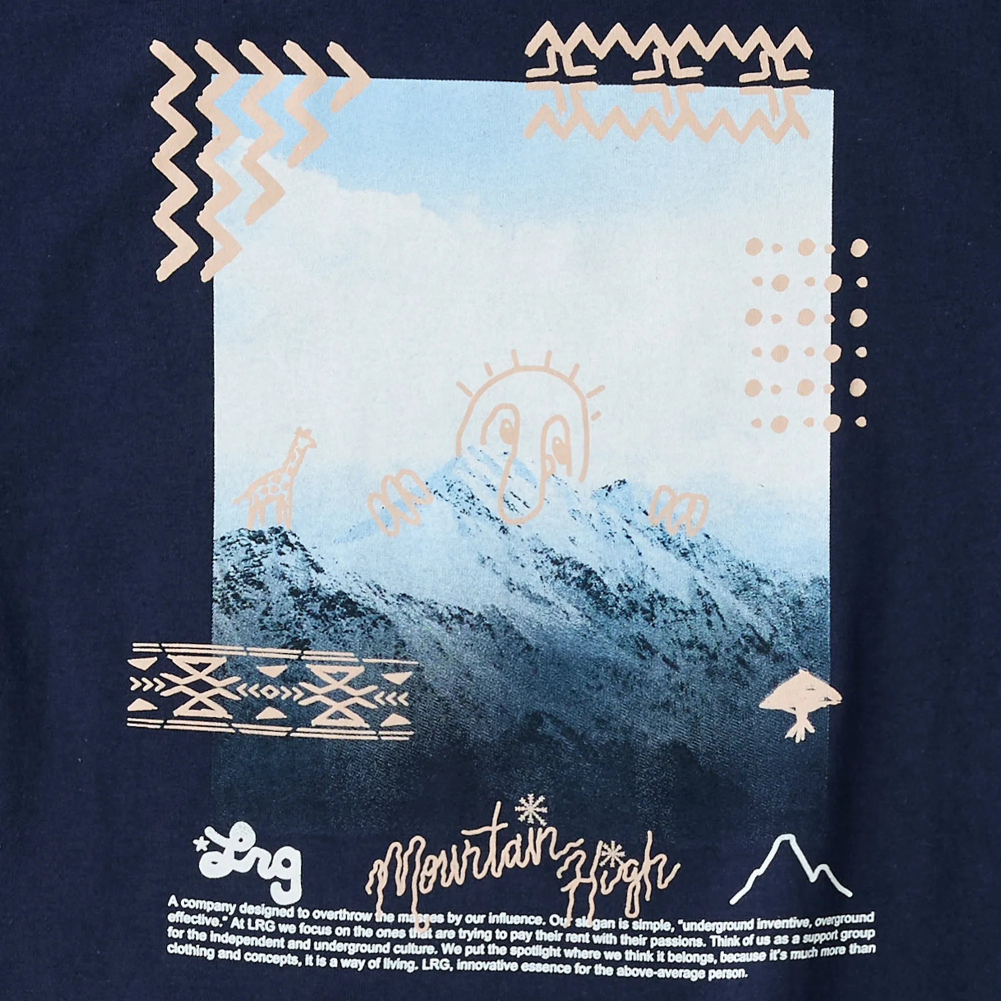 MOUNTAIN HIGH TEE - NAVY sold by Lrg product image thumbnail 3