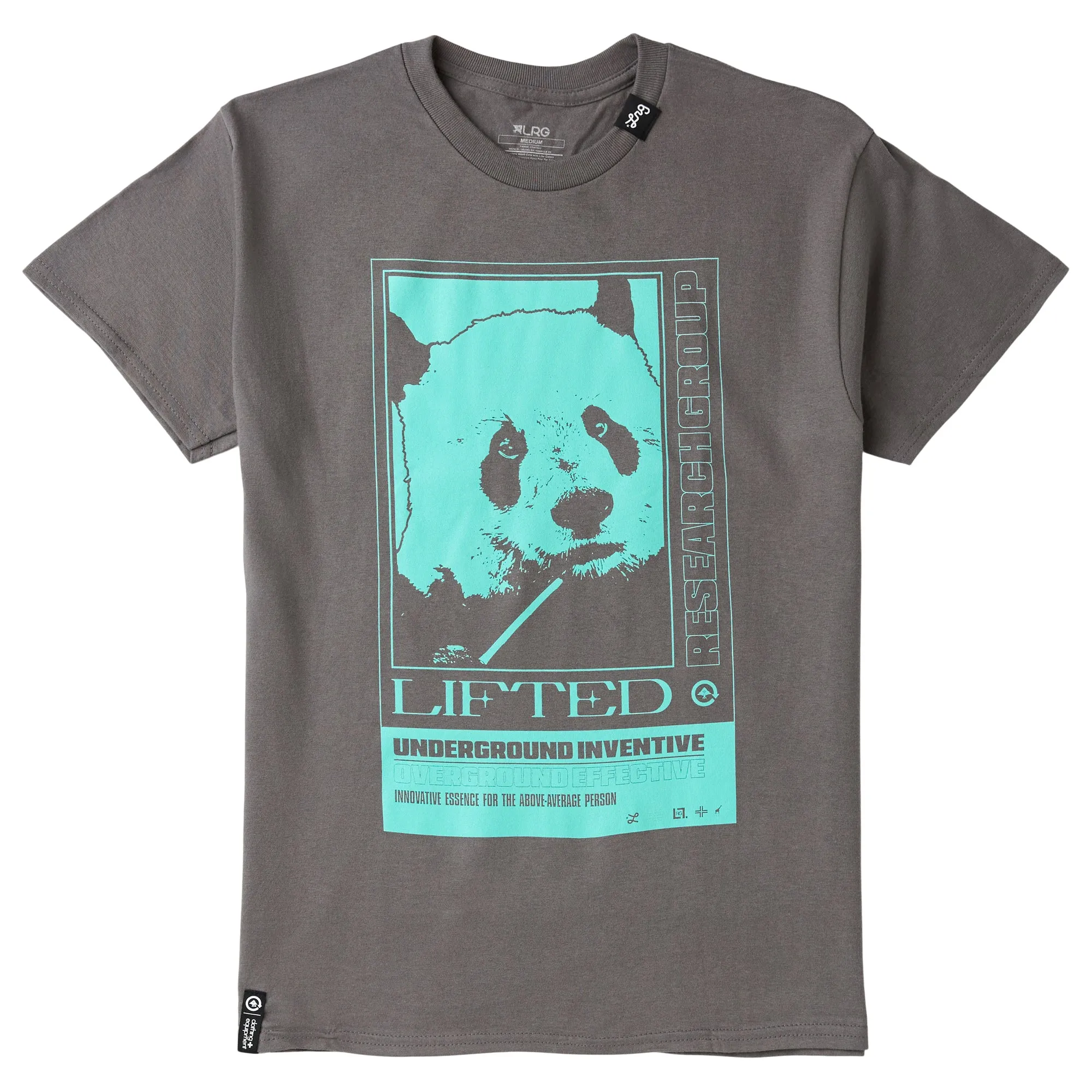 ALL EFFECTIVE PANDA TEE - CHARCOAL sold by Lrg