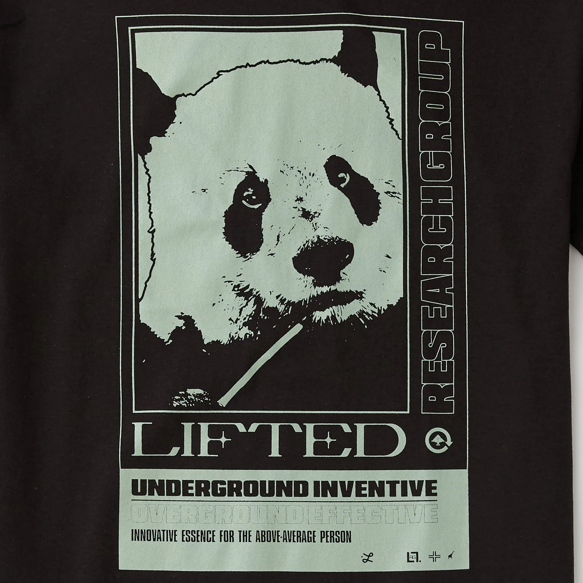 ALL EFFECTIVE PANDA TEE - BLACK sold by Lrg product image thumbnail 2