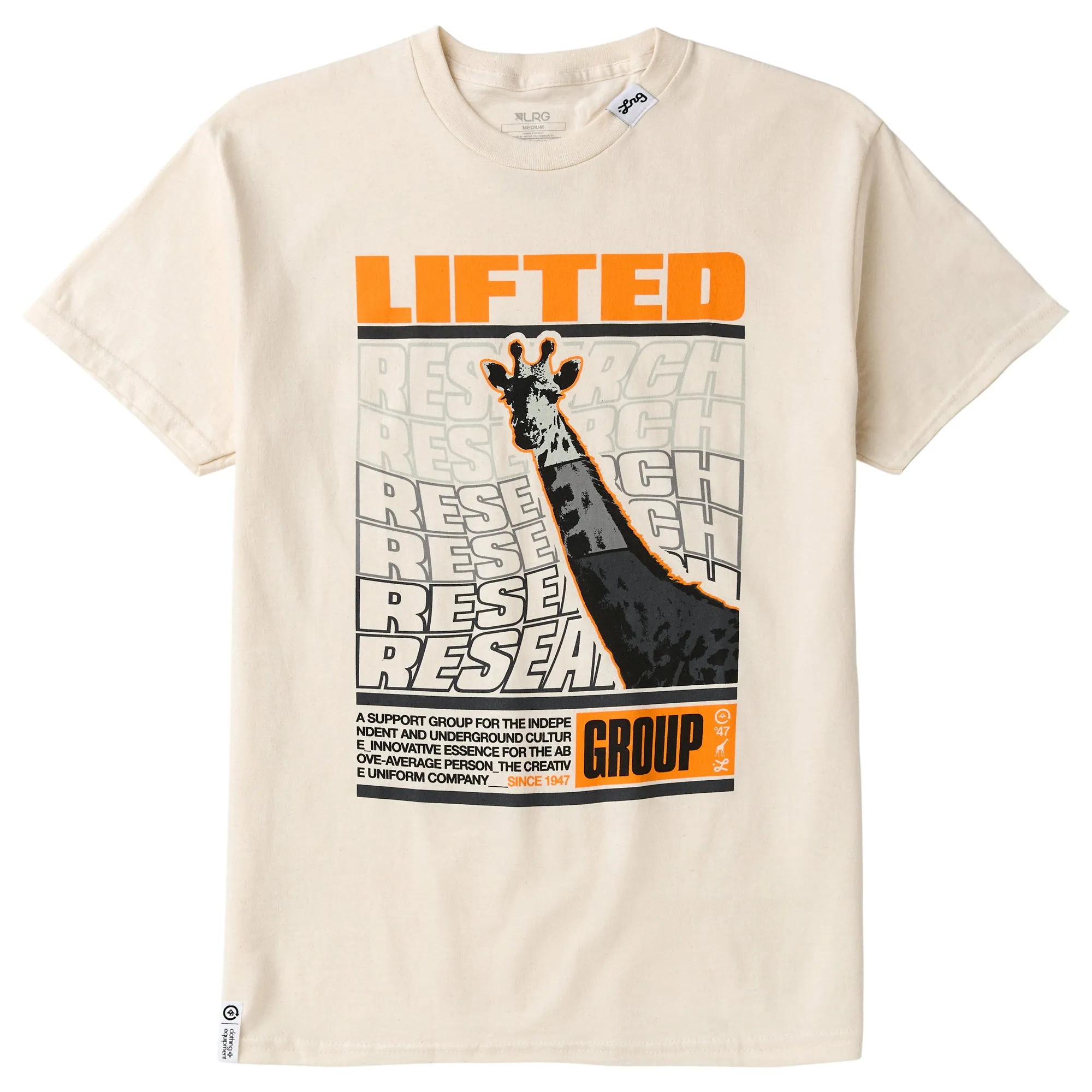 TWISTED RESEARCH TEE - CREAM sold by Lrg