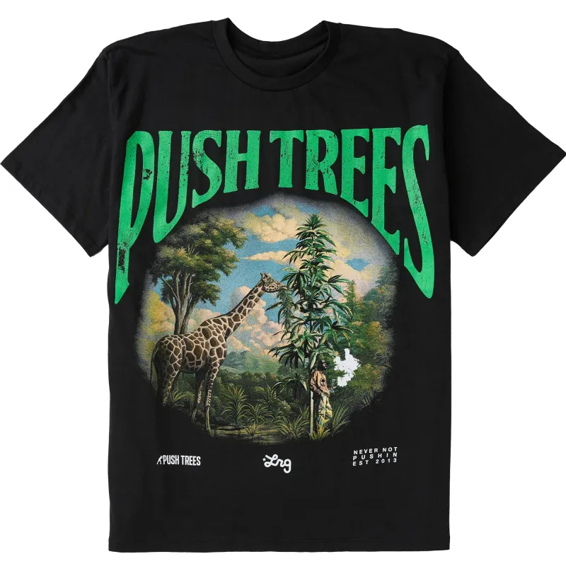 PUSH TREE GIRAFFE TEE - BLACK sold by Lrg