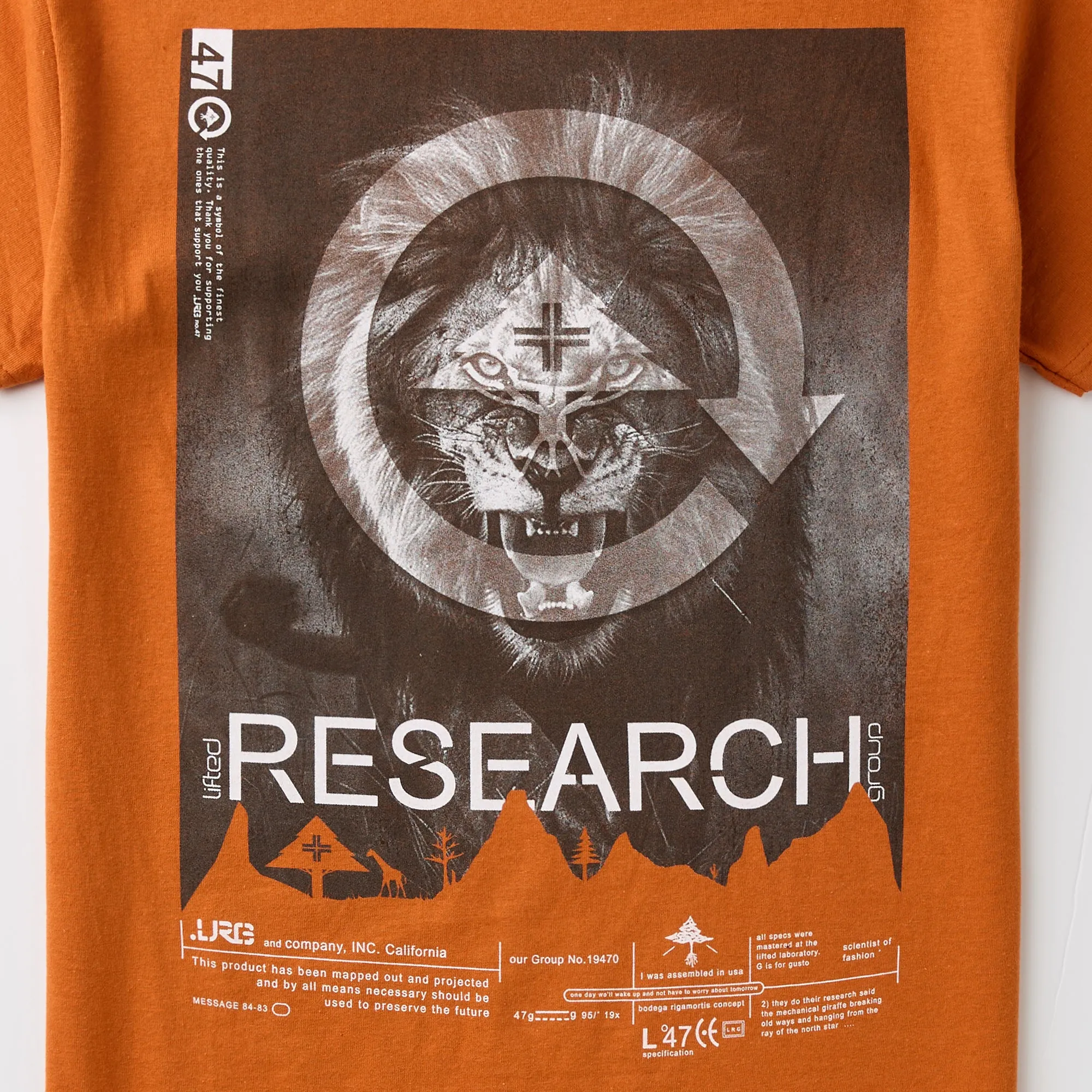 ON THE PROWL TEE - TIGER ORANGE sold by Lrg product image thumbnail 3