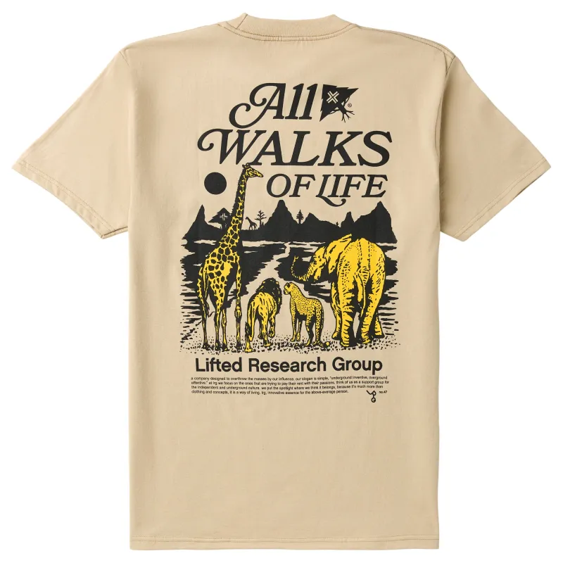 ALL WALKS TEE - SAND sold by Lrg