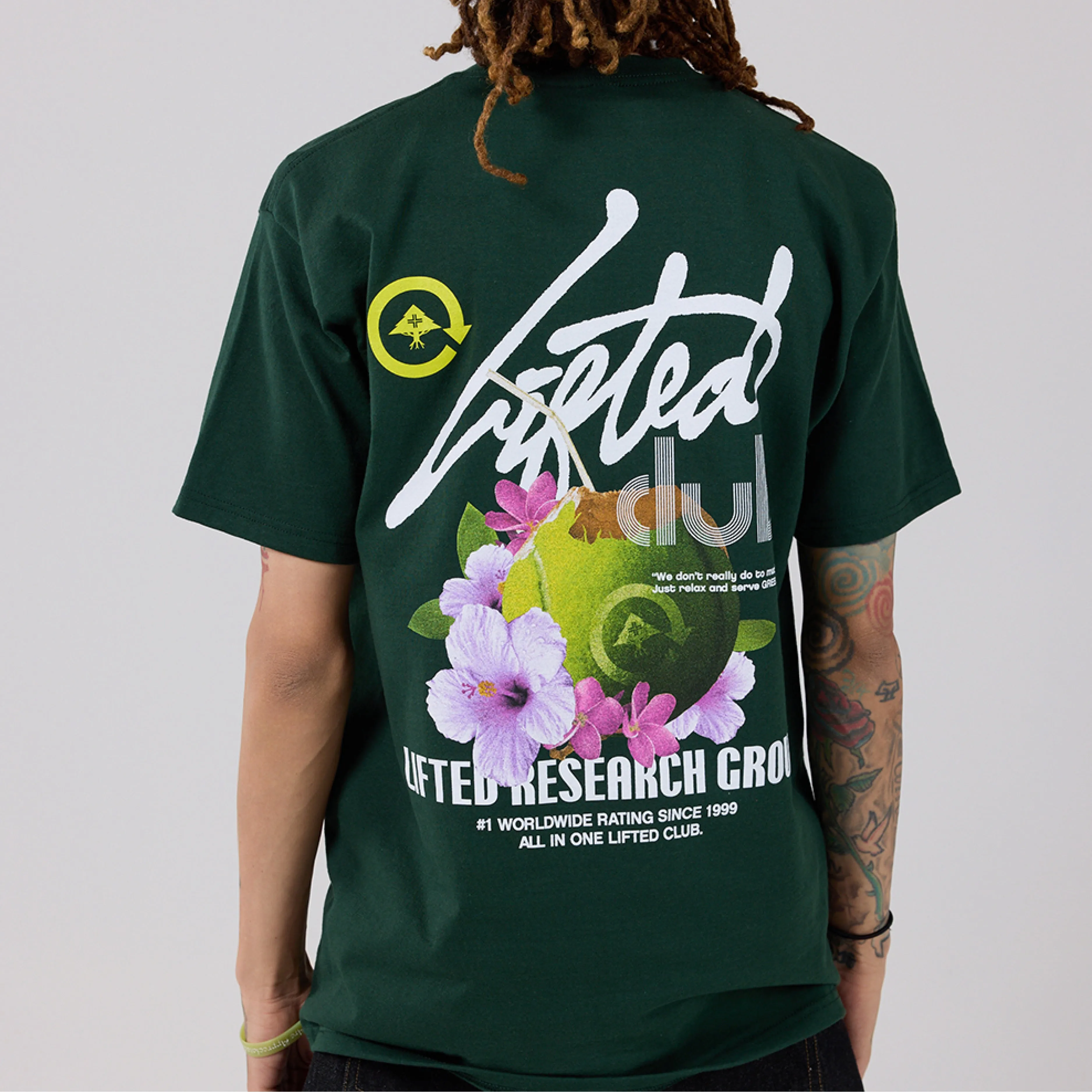 LIFTED CLUB TEE - DARK GREEN sold by Lrg product image thumbnail 3