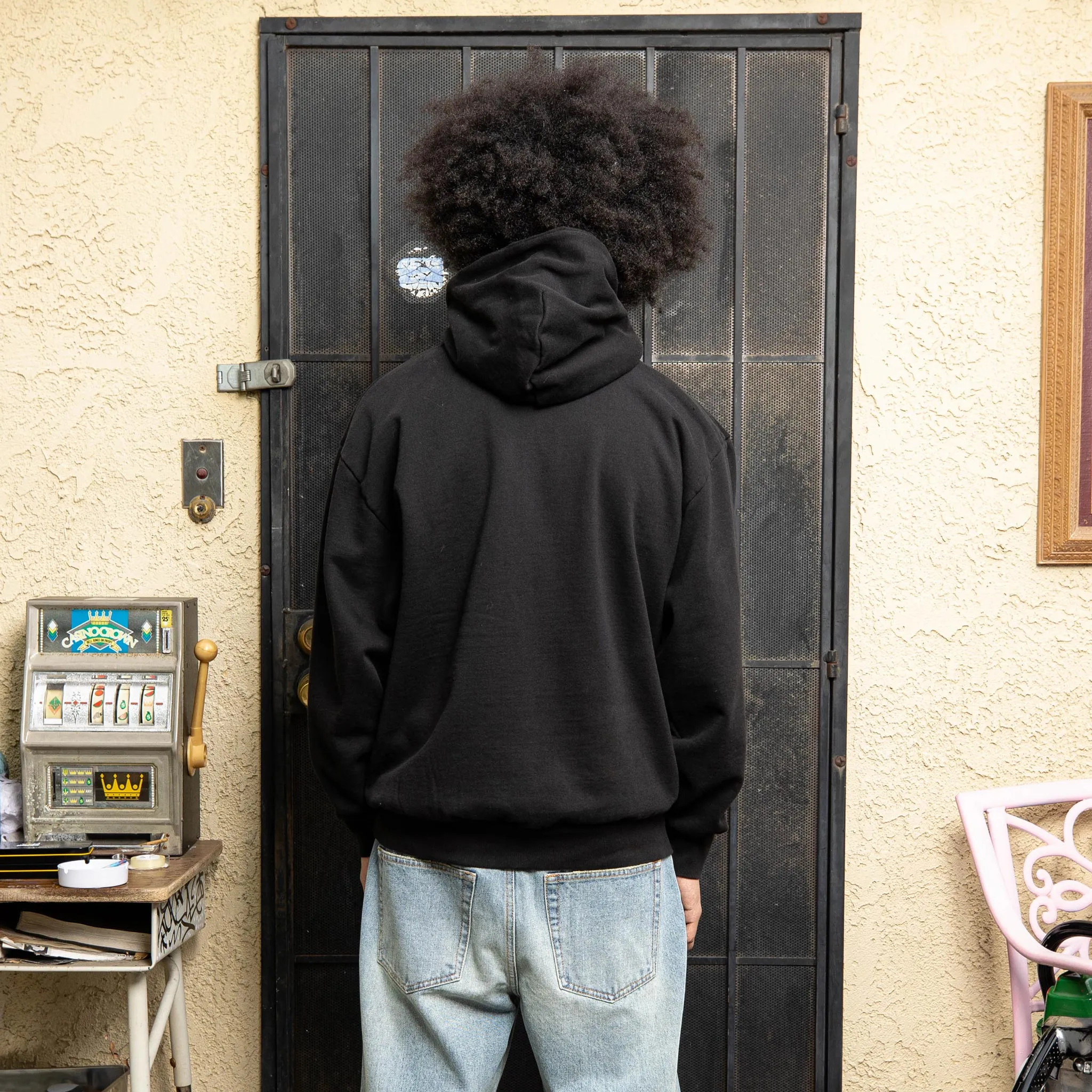 STONED ISLAND HOODIE - BLACK sold by Lrg product image thumbnail 4