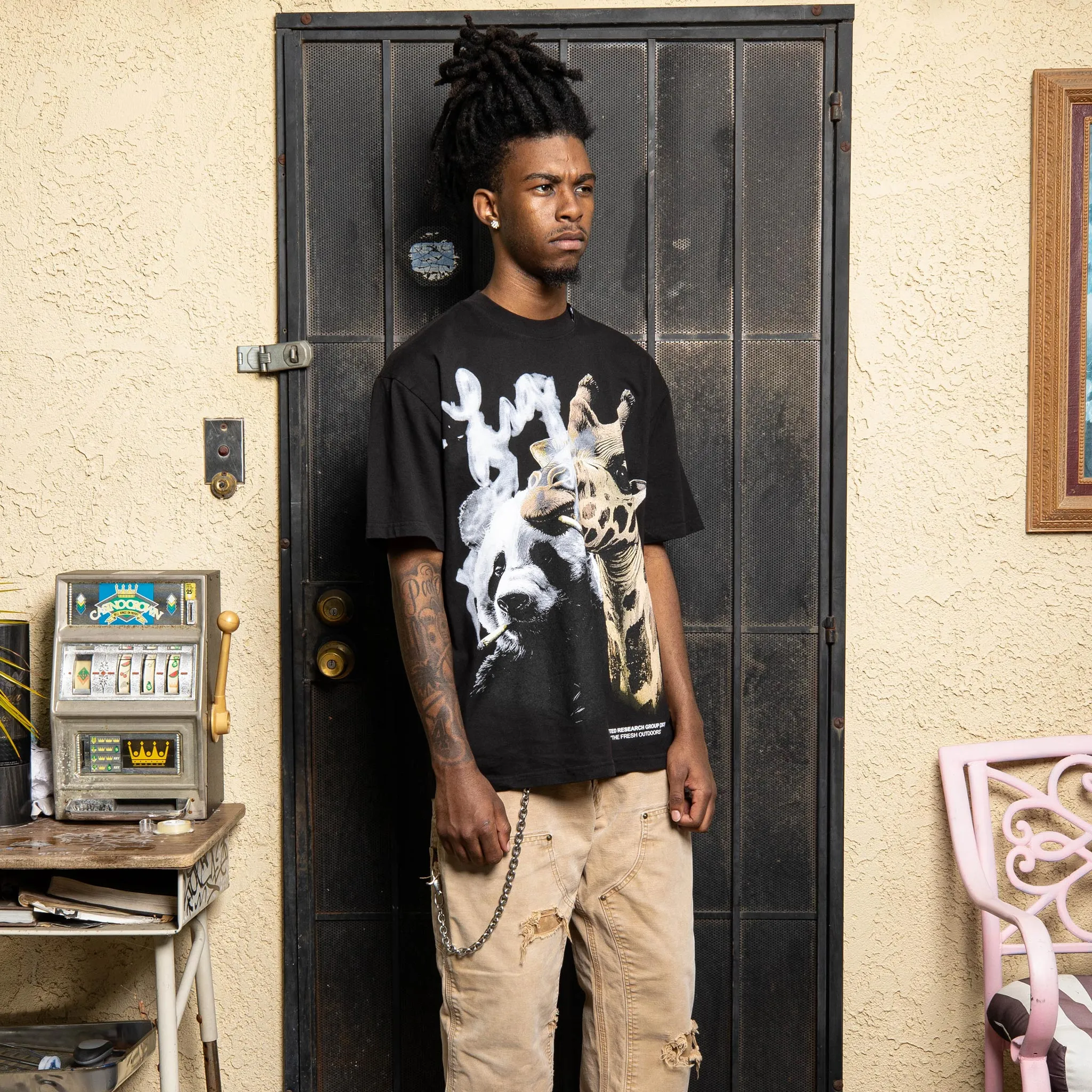 OUTDOOR FRIENDS TEE - BLACK sold by Lrg product image thumbnail 3