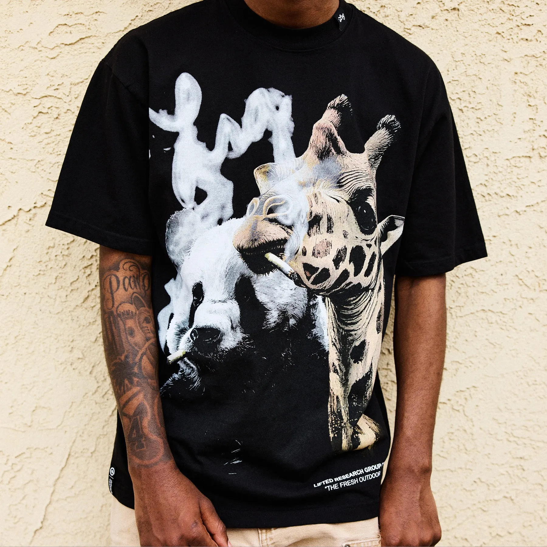 OUTDOOR FRIENDS TEE - BLACK sold by Lrg product image thumbnail 5