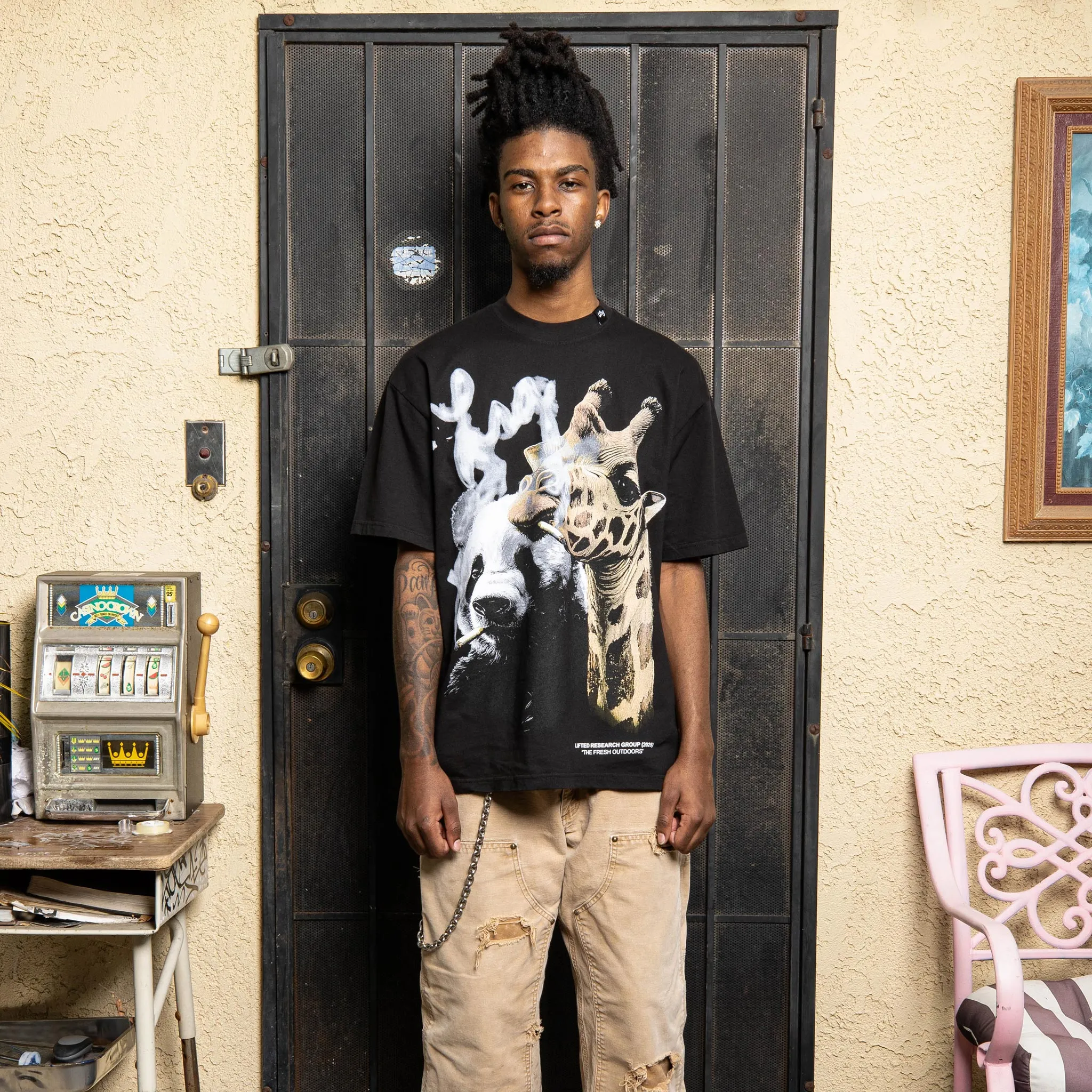 OUTDOOR FRIENDS TEE - BLACK sold by Lrg product image thumbnail 2