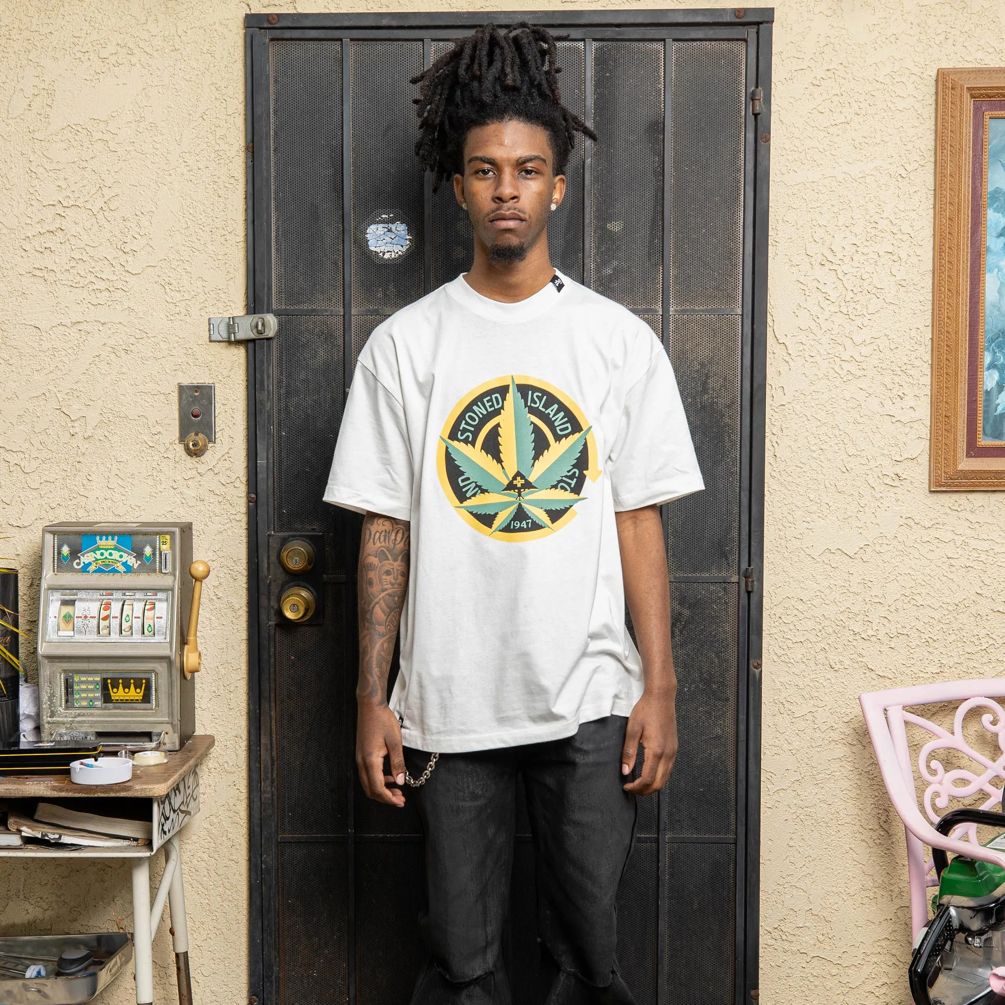 STONED ISLAND TEE - WHITE sold by Lrg product image thumbnail 2