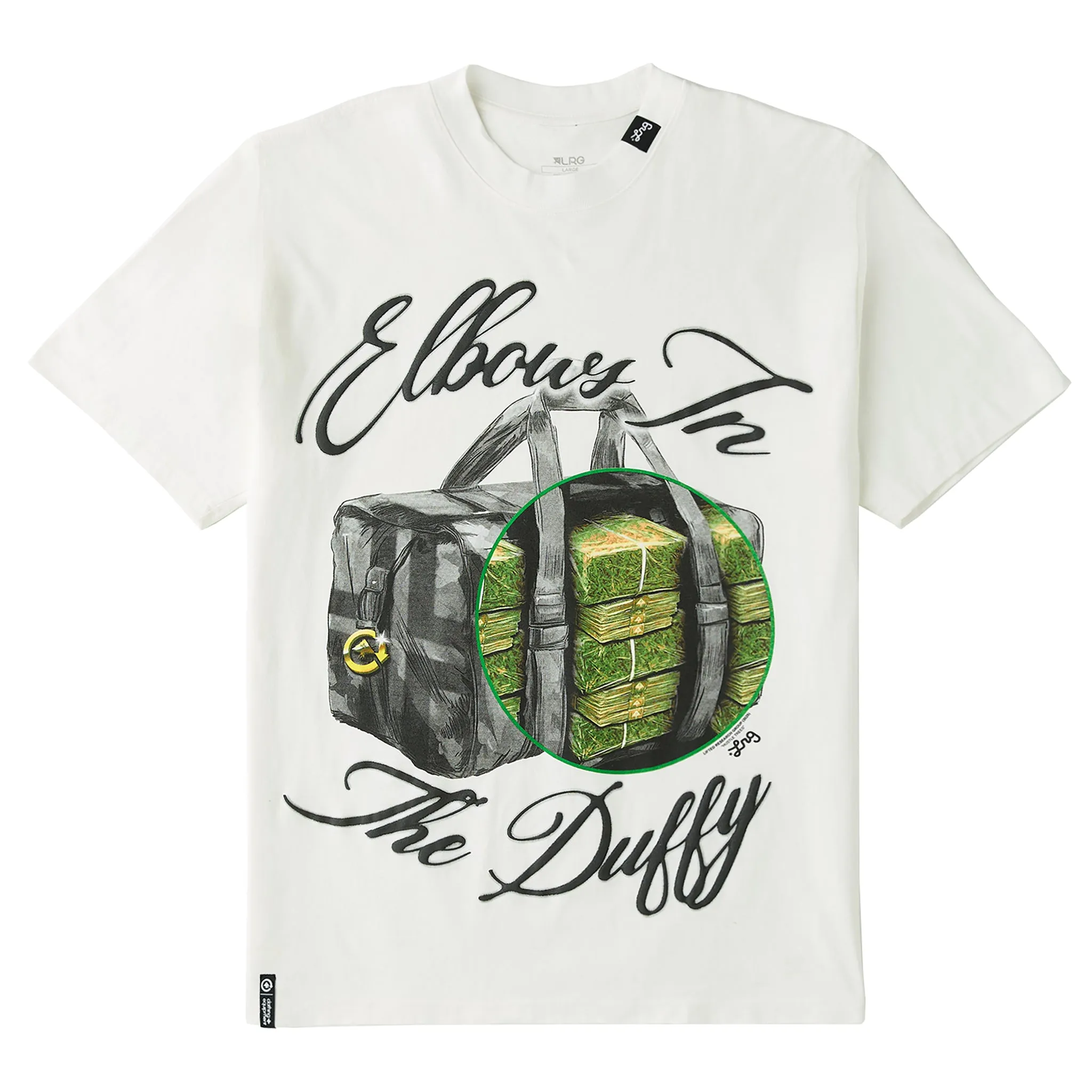 ELBOWS IN THE DUFFY TEE - WHITE sold by Lrg
