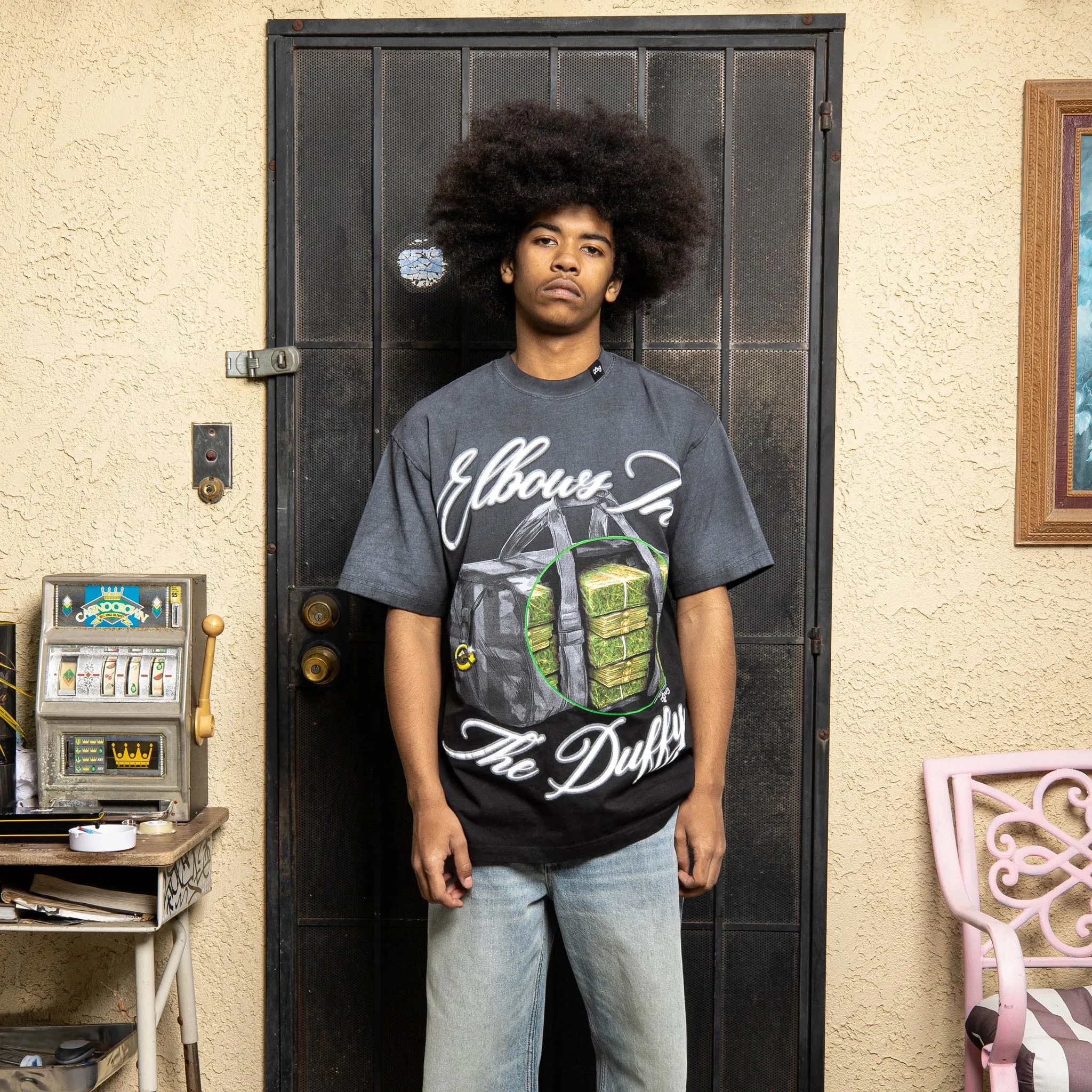 ELBOWS IN THE DUFFY TEE - BLACK sold by Lrg product image thumbnail 2