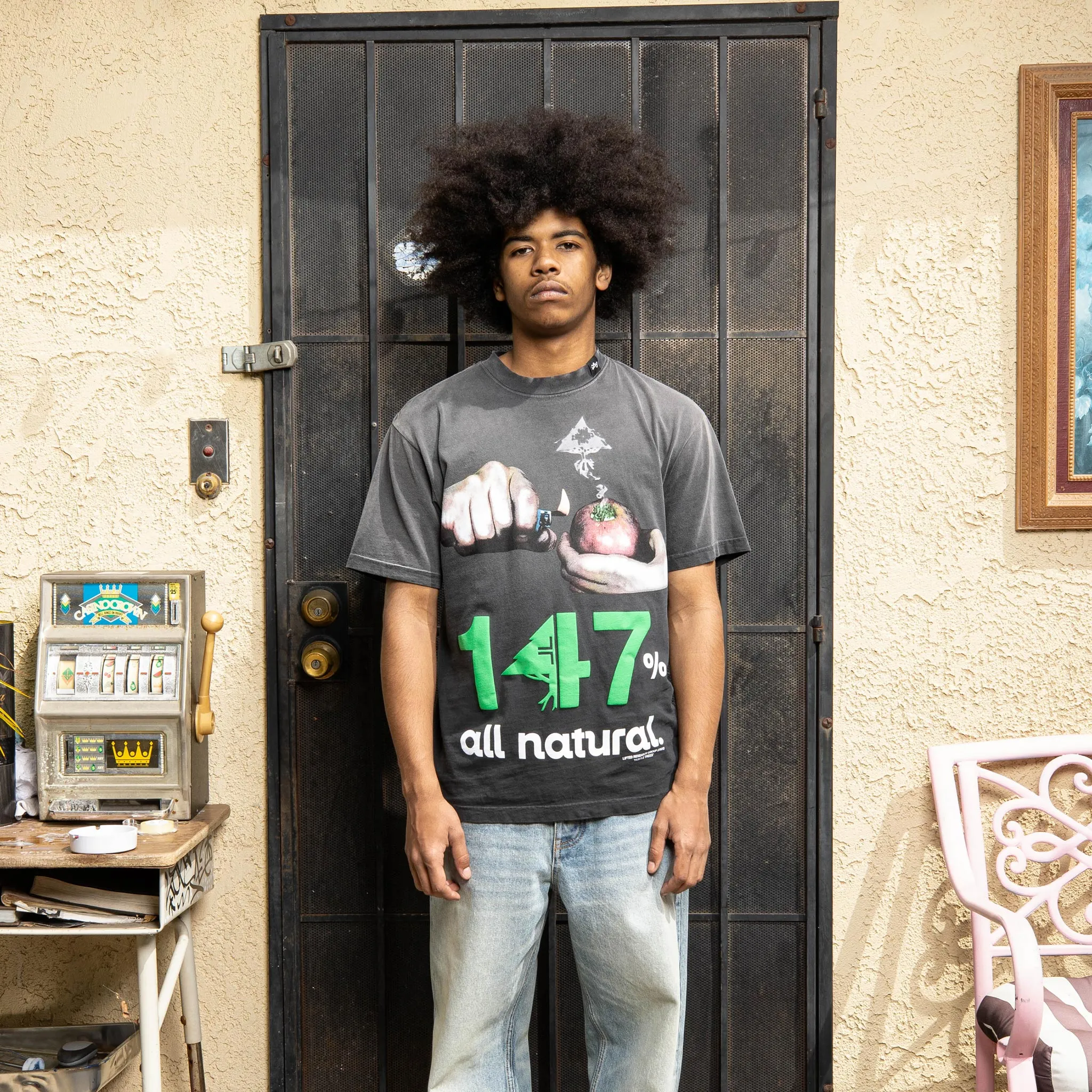 147% ALL NATURAL TEE - BLACK sold by Lrg product image thumbnail 2