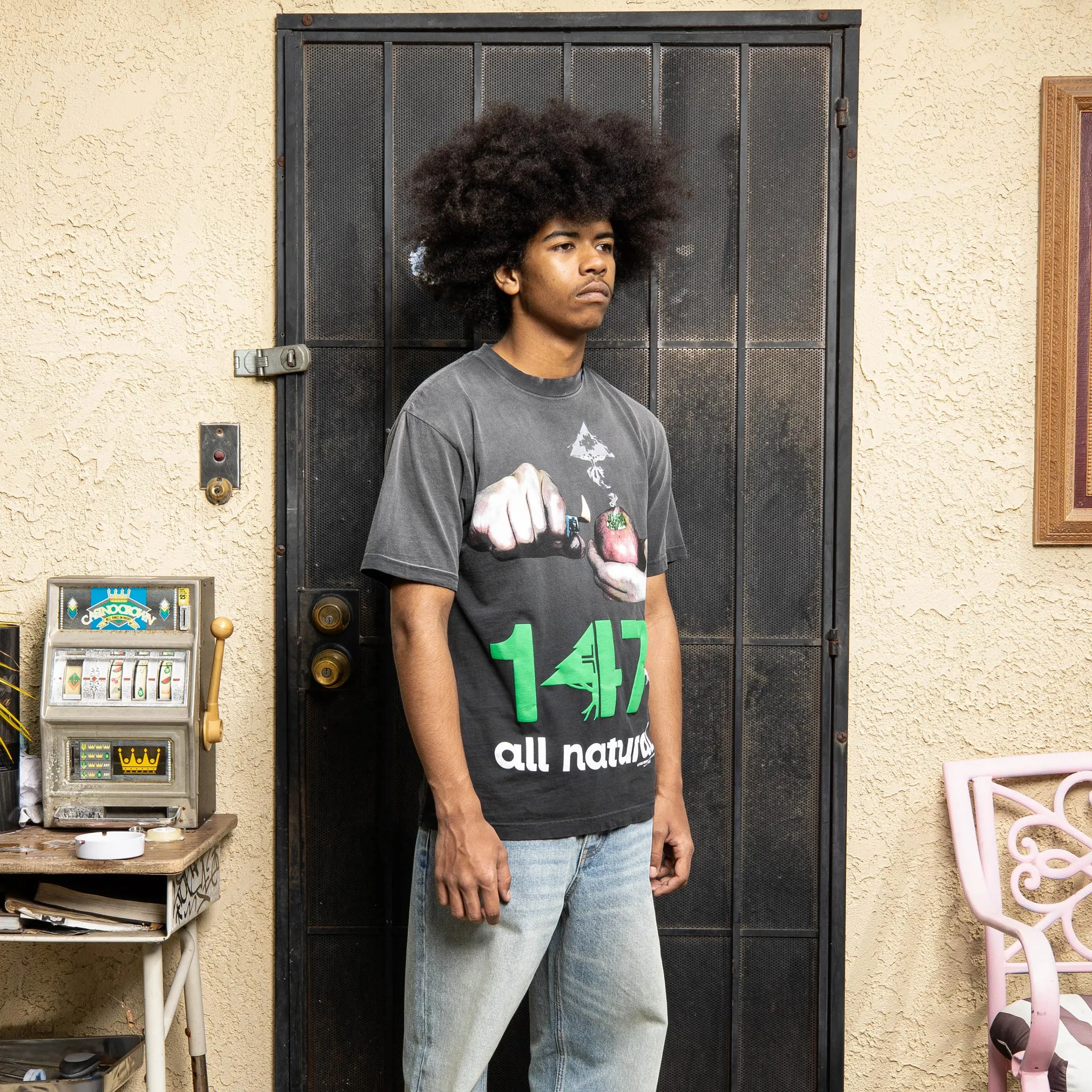 147% ALL NATURAL TEE - BLACK sold by Lrg product image thumbnail 3