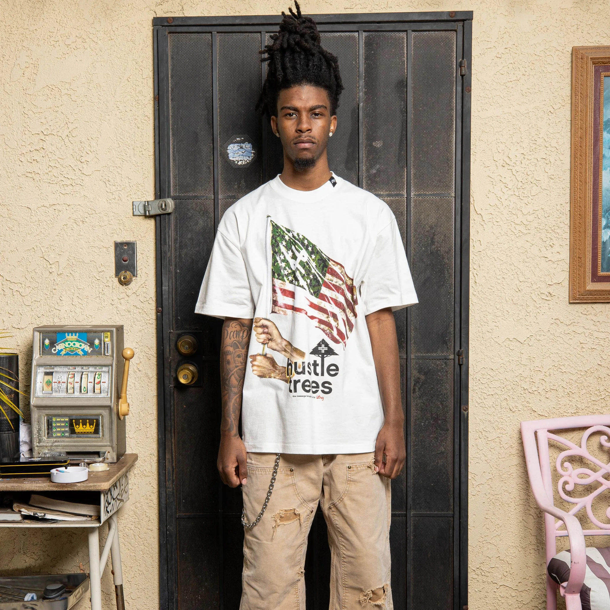 FLAGBEARER TEE - WHITE sold by Lrg product image thumbnail 3