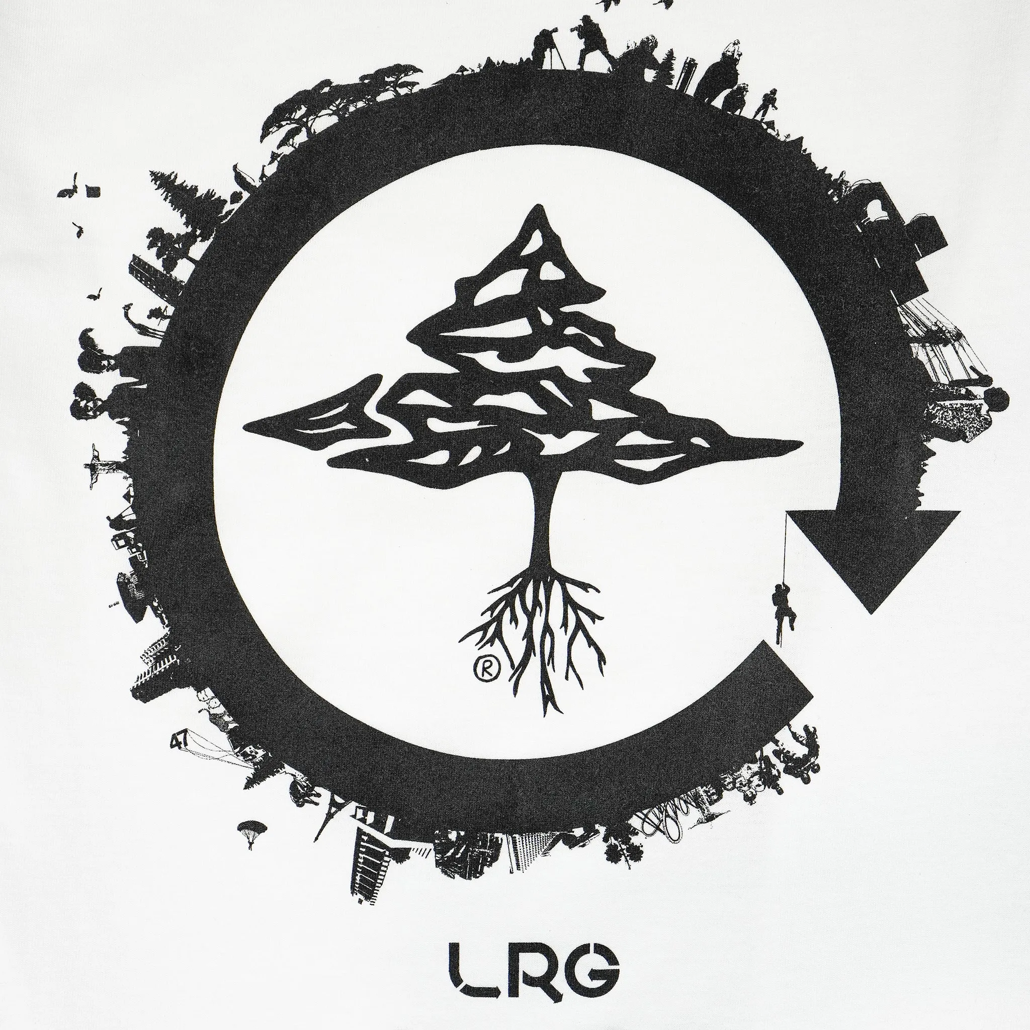 4700 CYCLE OF LIFE TEE - WHITE sold by Lrg product image thumbnail 3