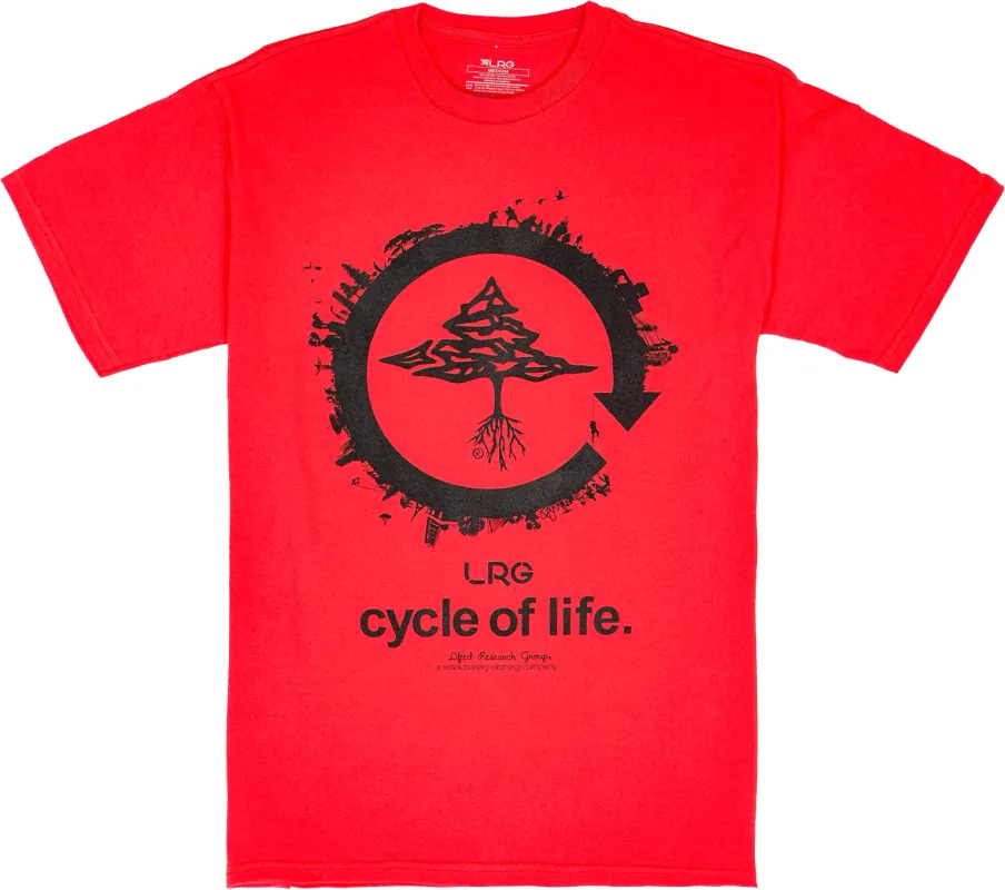 4700 CYCLE OF LIFE TEE - RED sold by Lrg