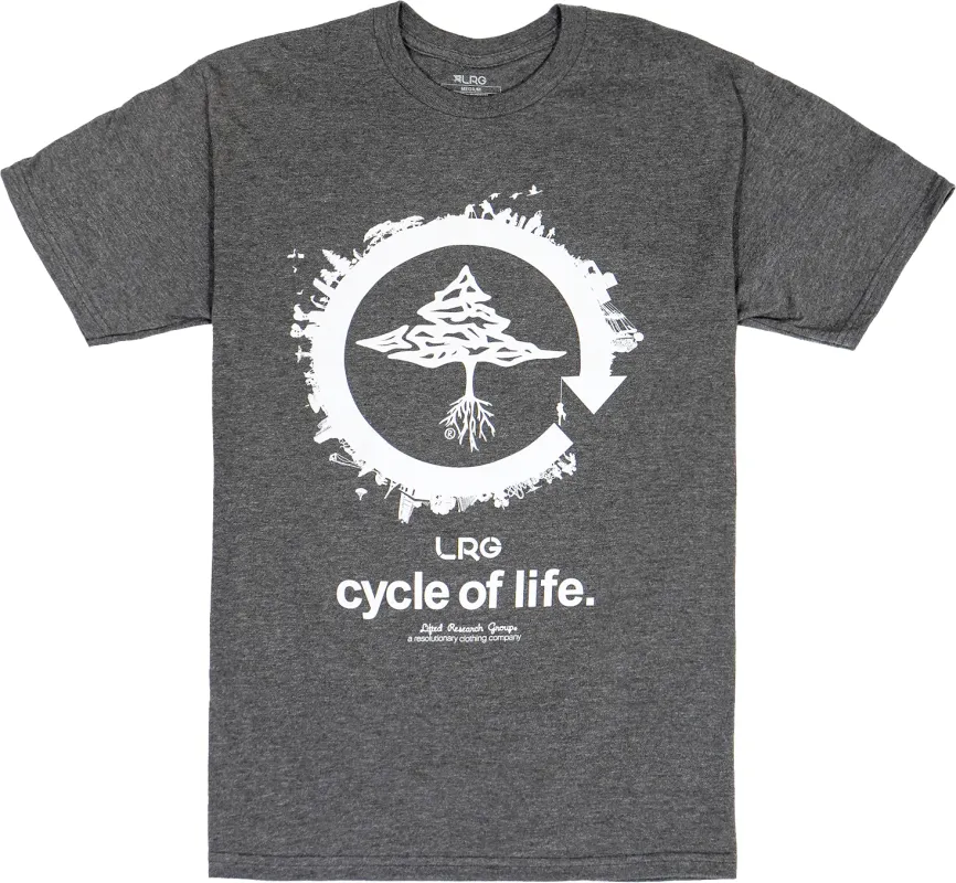 4700 CYCLE OF LIFE TEE CHARCOAL HEATHER sold by Lrg