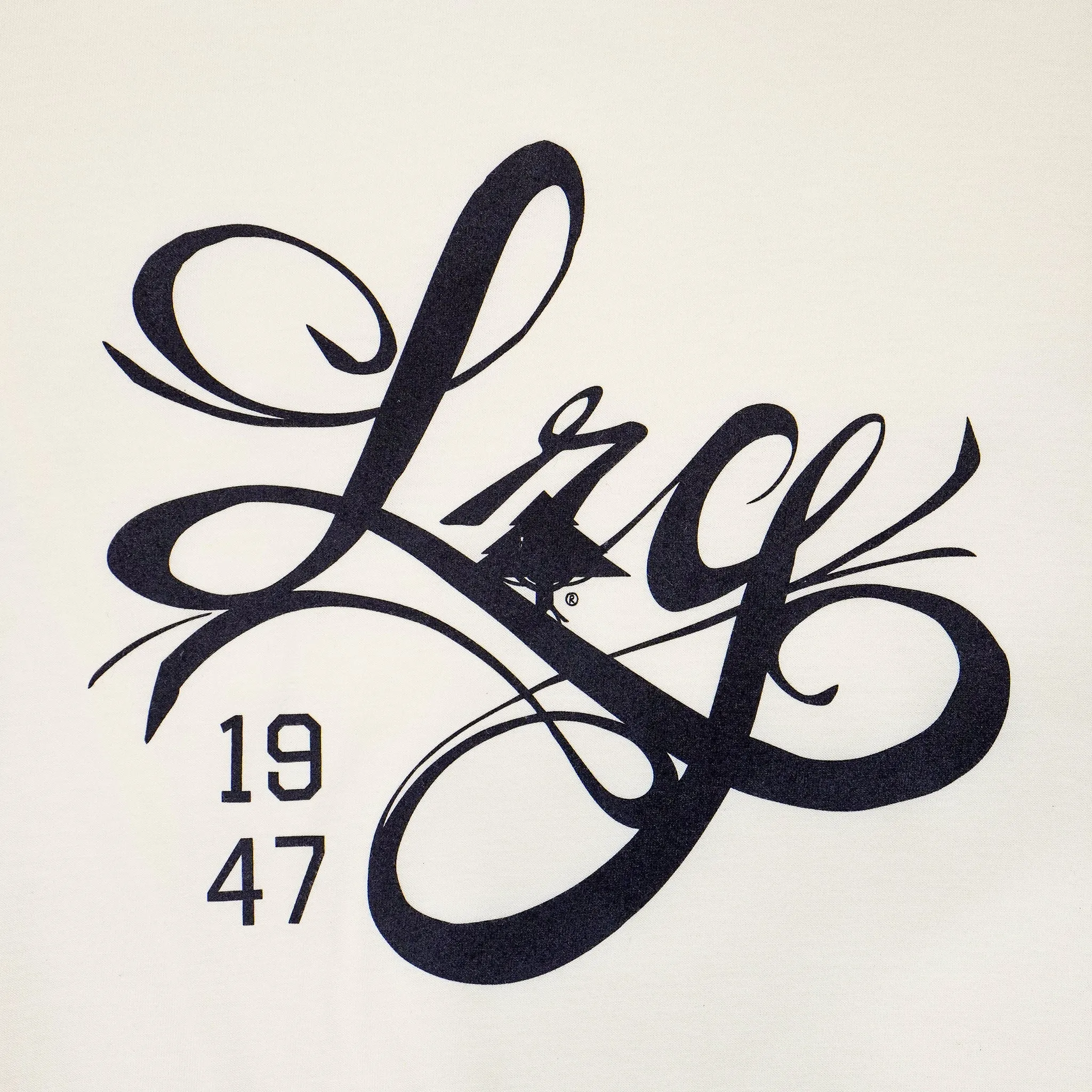 4700 ON TO THE NEXT SCRIPT TEE - CREAM sold by Lrg product image thumbnail 2