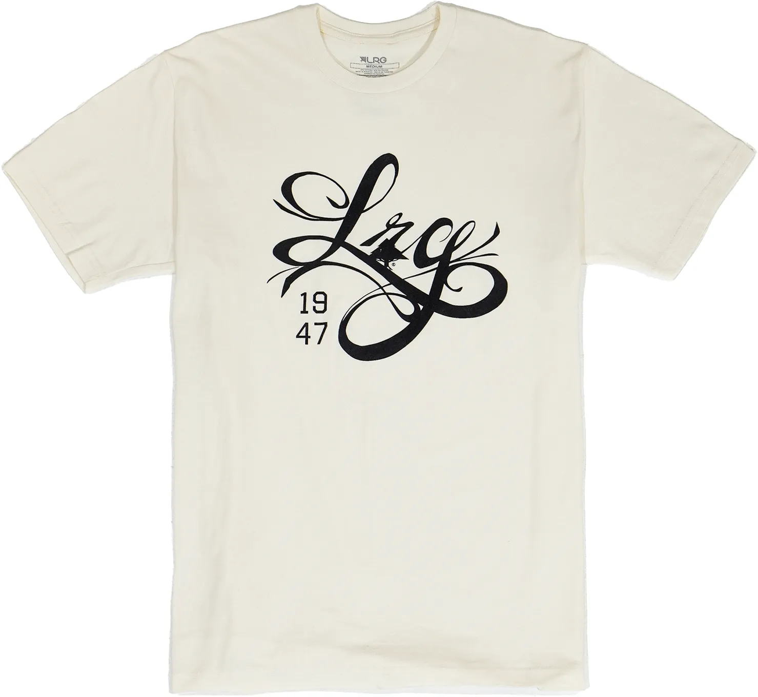 4700 ON TO THE NEXT SCRIPT TEE - CREAM sold by Lrg