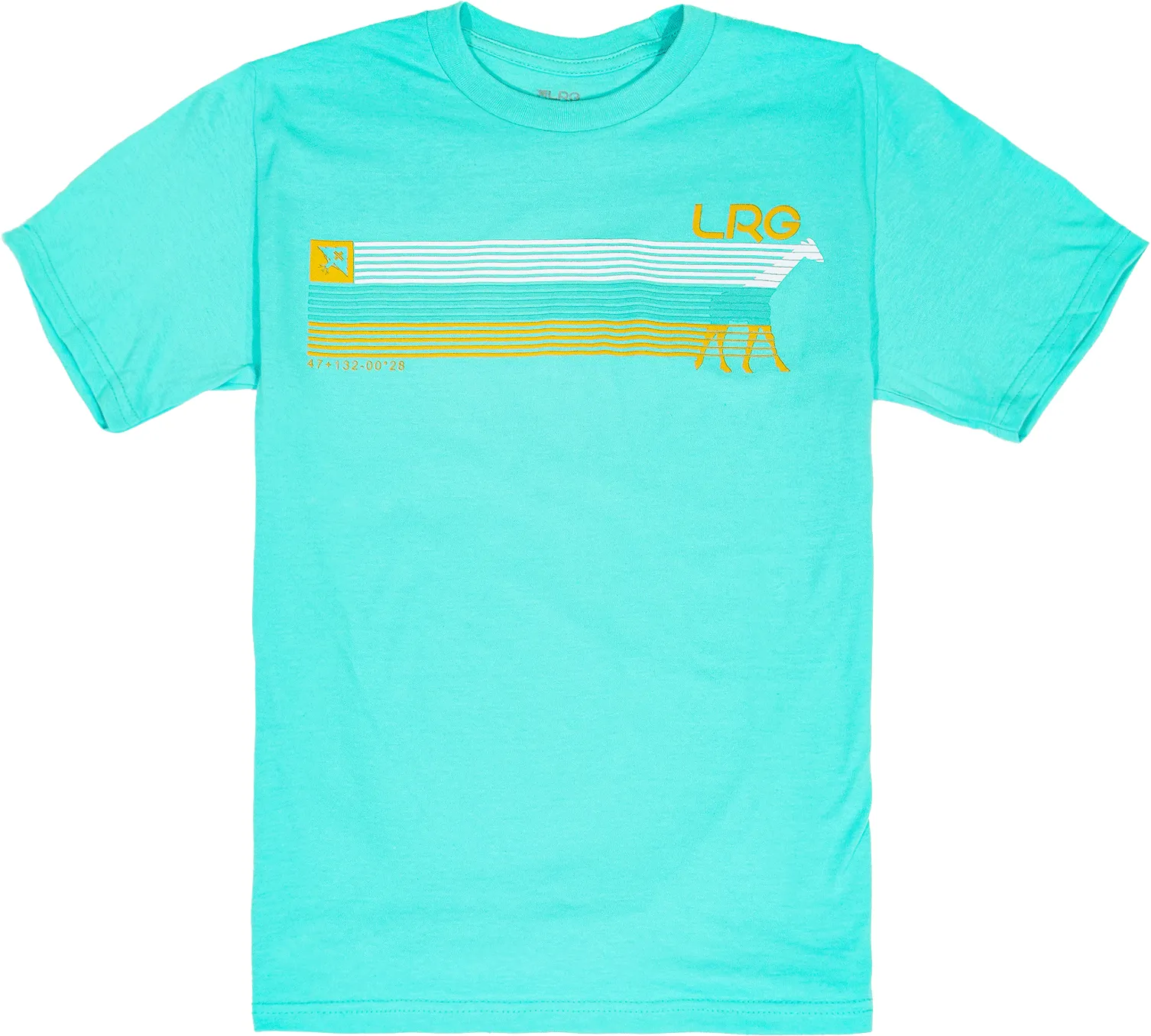 4700 STREAKED TEE - AQUA sold by Lrg