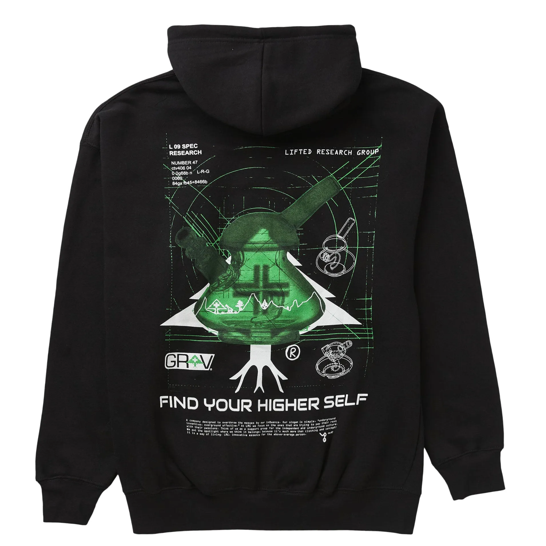 GRAV X LRG 47 PULLOVER HOODIE - BLACK sold by Lrg