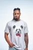 PANDA LOGIC TEE - SILVER sold by Lrg