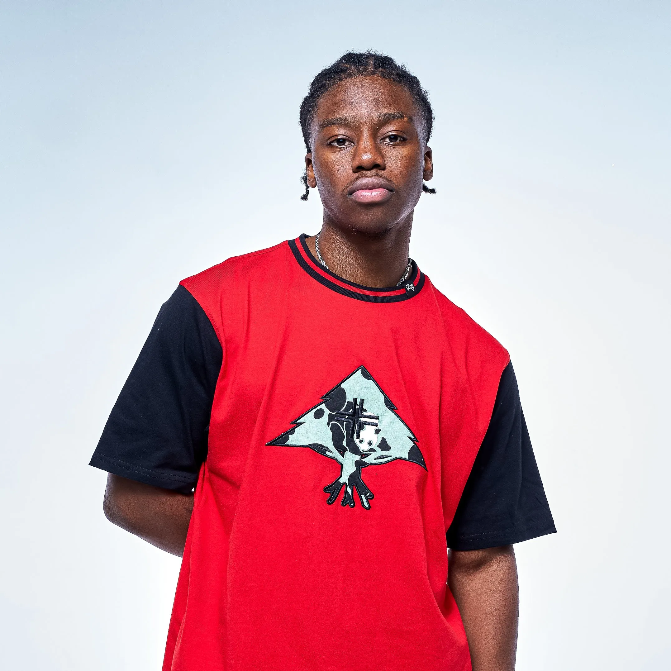 TREE PANDA LEGACY SS KNIT Red sold by Lrg product image thumbnail 3