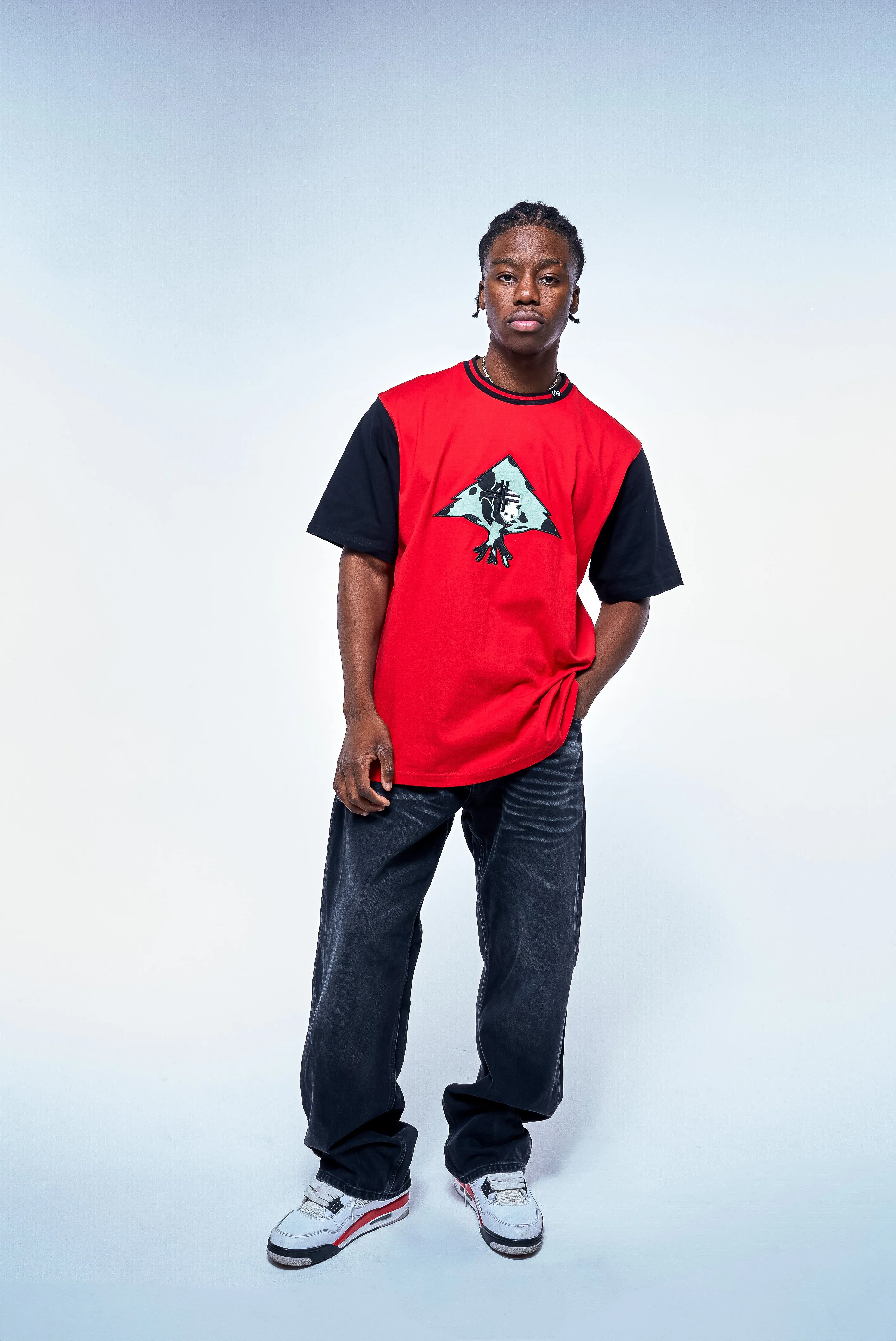 TREE PANDA LEGACY SS KNIT Red sold by Lrg product image thumbnail 5