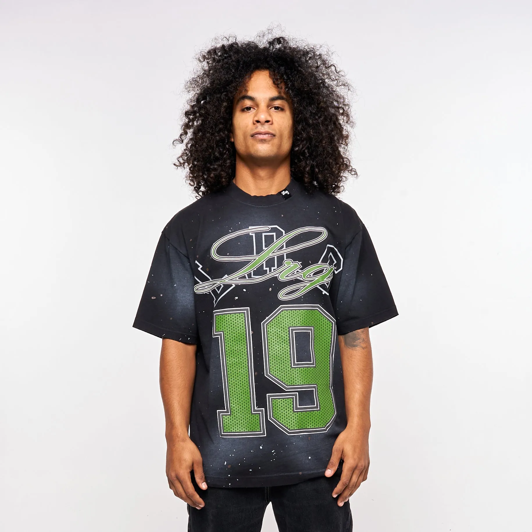 COLLEGIATE SCRIPT TEE - BLACK sold by Lrg product image thumbnail 5