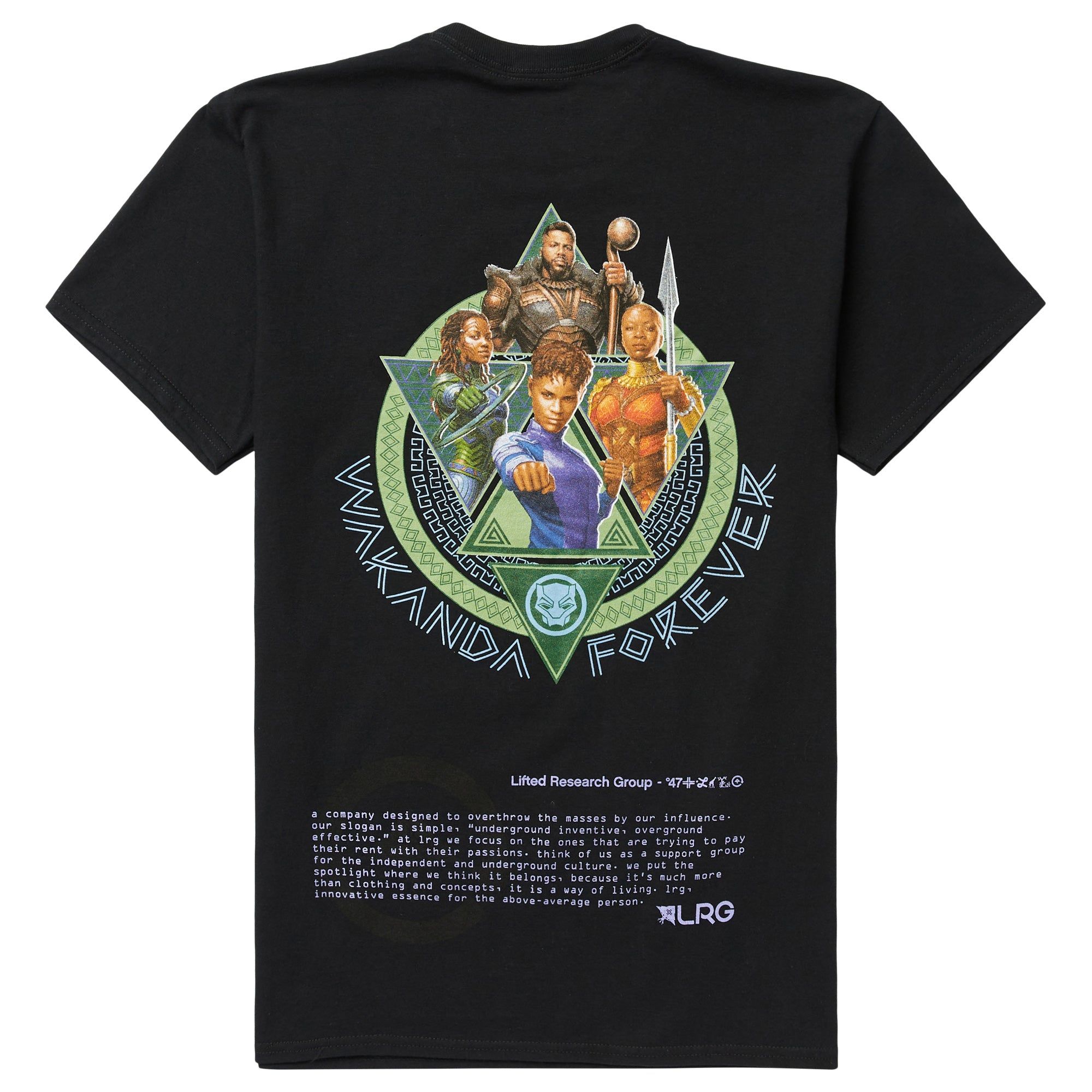 BLACK PANTHER WAKANDA FOREVER LOOKING UP TEE - BLACK sold by Lrg product image thumbnail 2