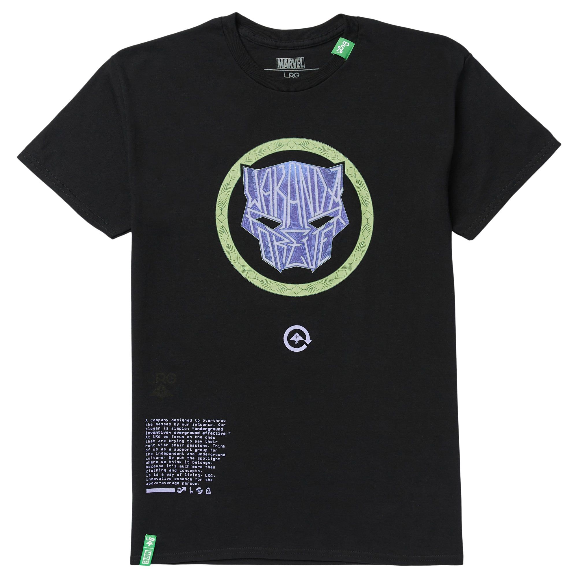 BLACK PANTHER WAKANDA FOREVER LOOKING UP TEE - BLACK sold by Lrg