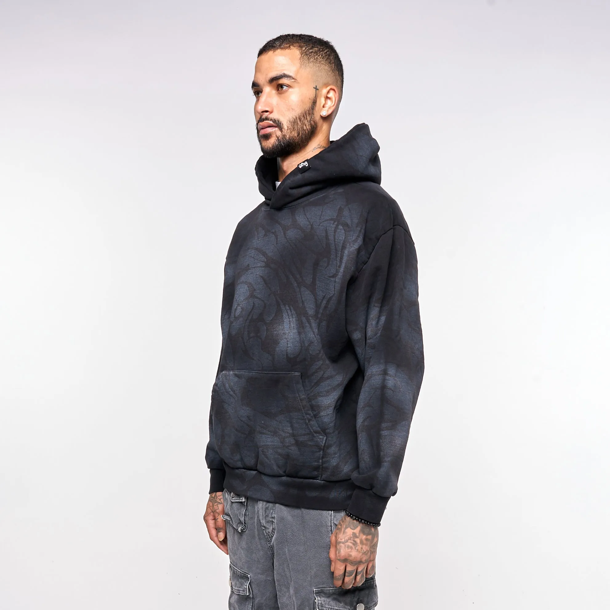 DIST0RT HOODIE - BLACK sold by Lrg product image thumbnail 4