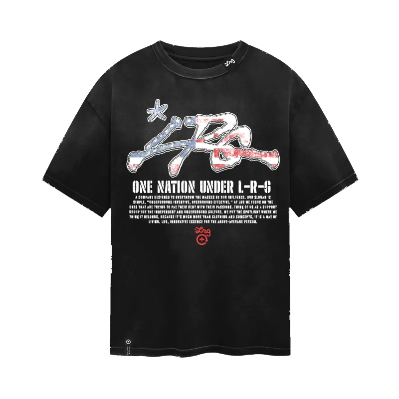 ONE NATION TEE - BLACK sold by Lrg