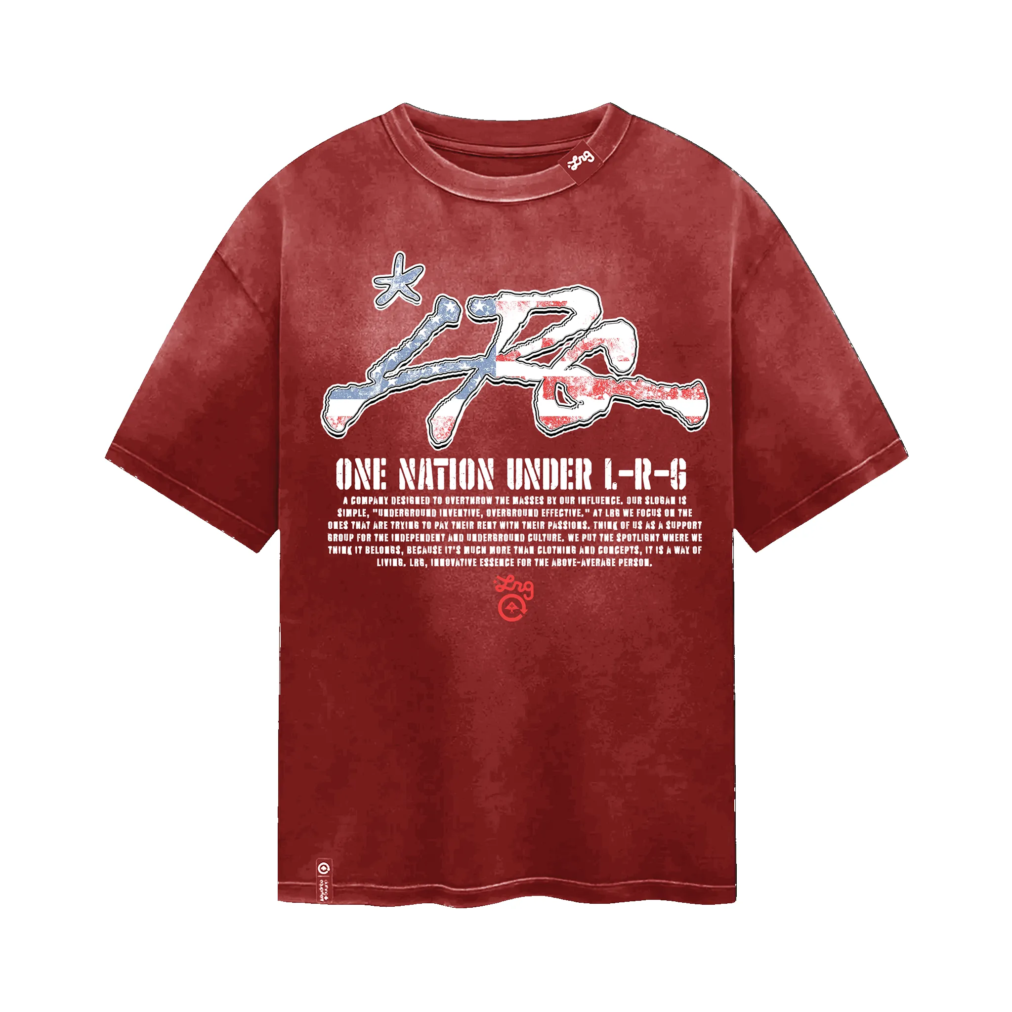 ONE NATION TEE - RED sold by Lrg