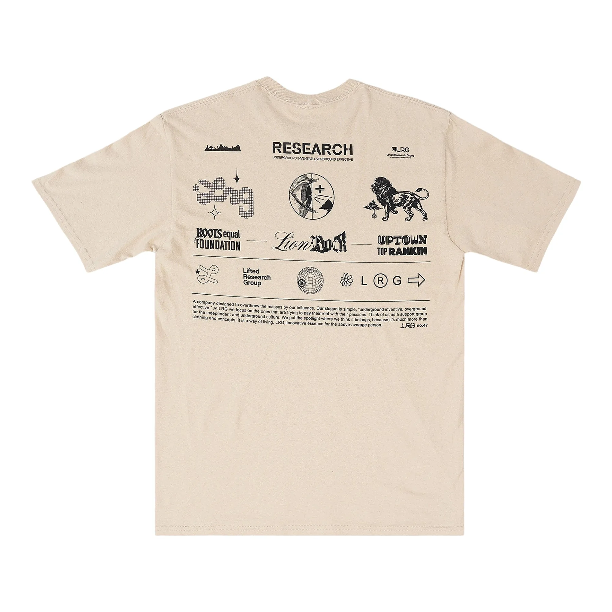 ALIGNED TEE - SAND sold by Lrg