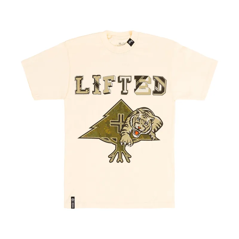 ROGUE LIFTED TIGER SS TEE - CREAM sold by Lrg