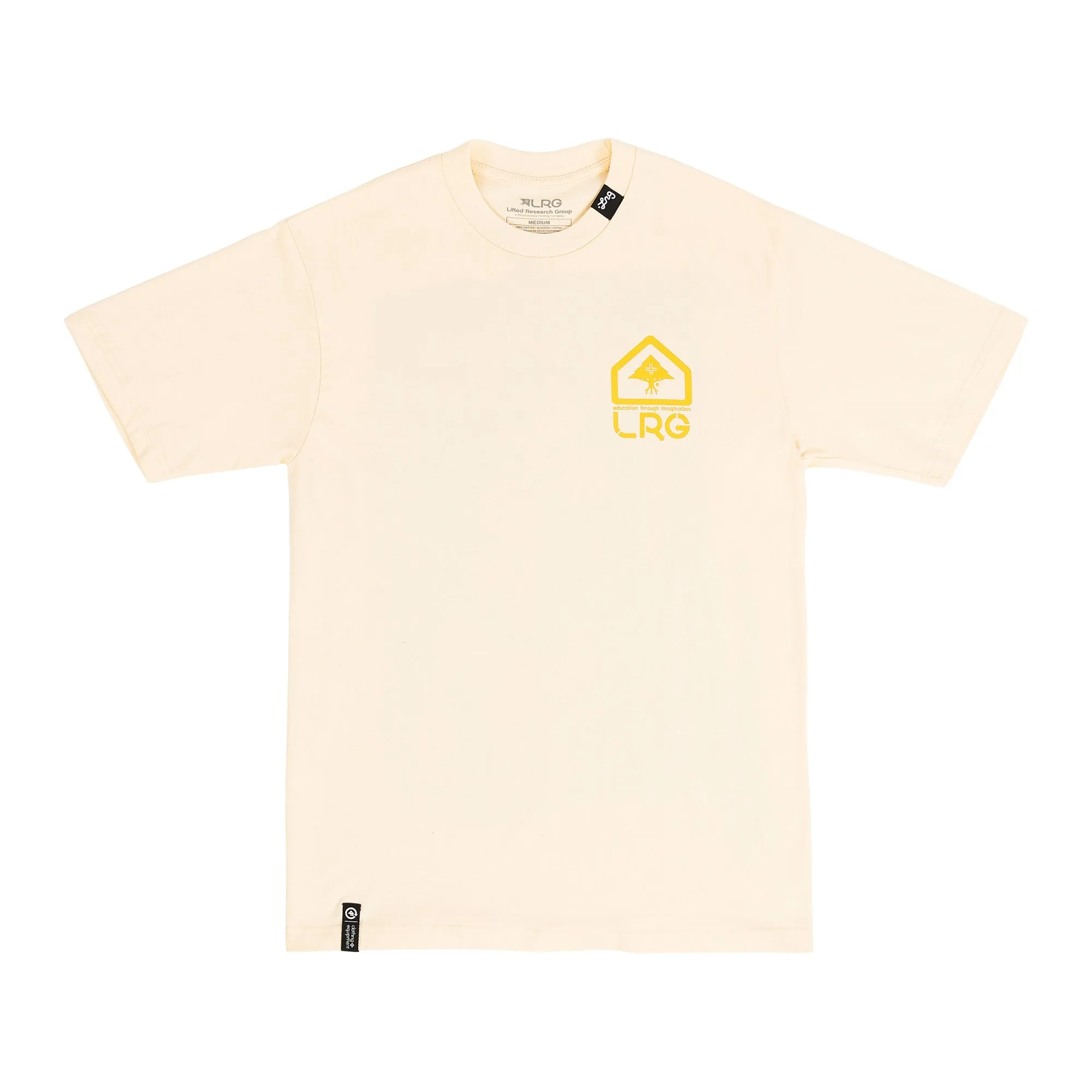 GIRAFFE DUGOUT SS TEE - CREAM sold by Lrg product image thumbnail 2