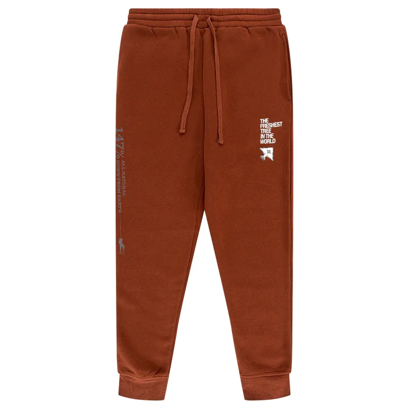 THE FRESHEST TREE FLEECE JOGGER - BROWN sold by Lrg