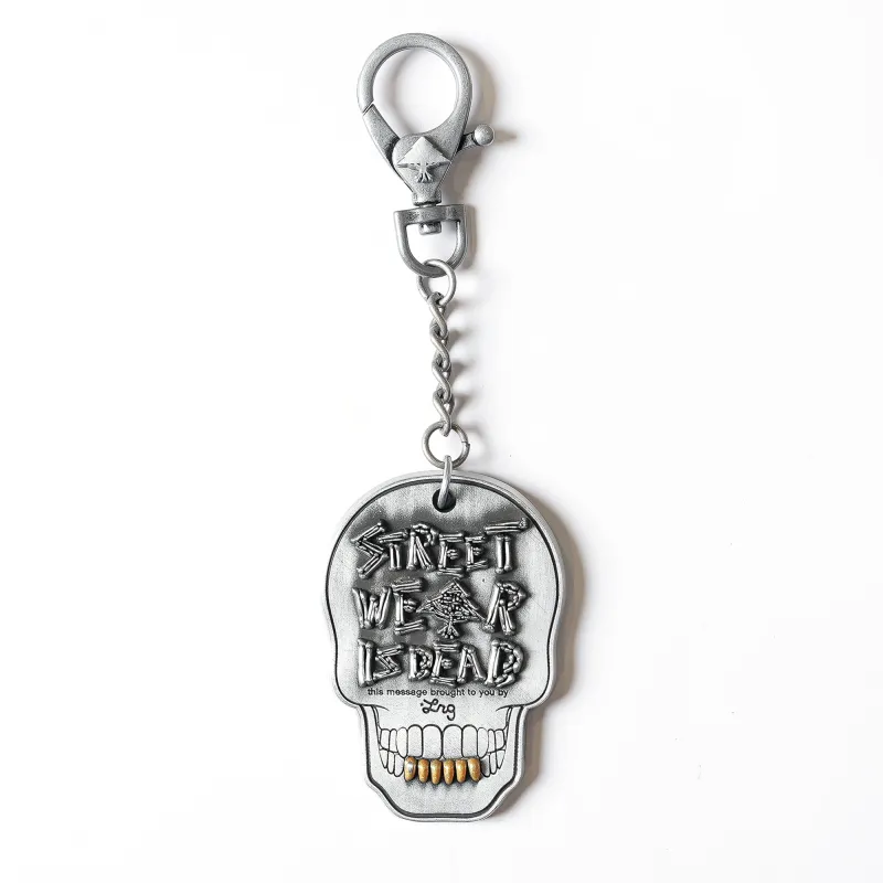 STREETWEAR SKULL KEY CHAIN - SILVER sold by Lrg