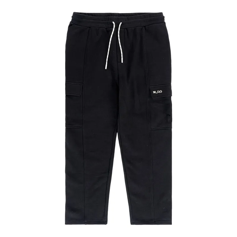 LIFE JUICE WIDE LEG CARGO SWEATPANTS - BLACK made by Lrg