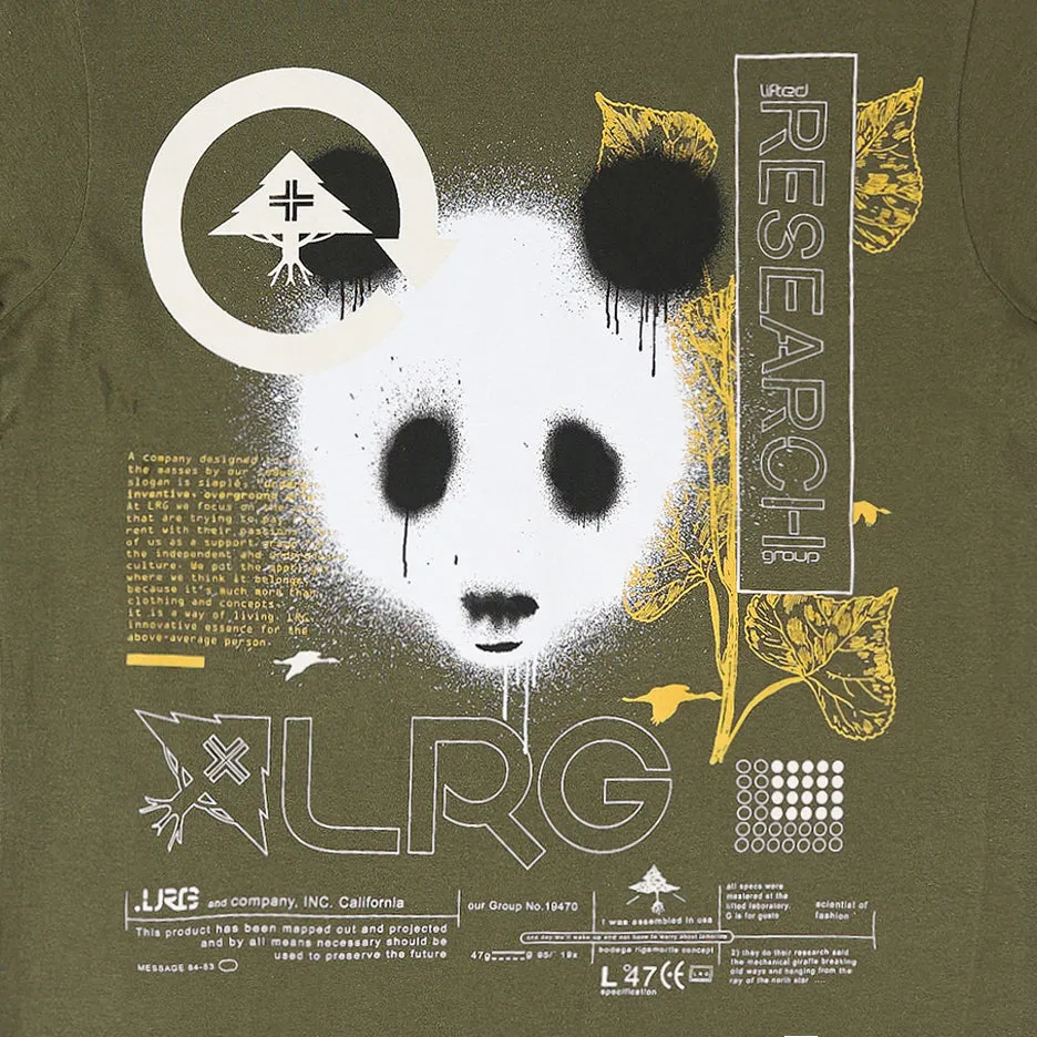 PANDA PAINT TEE - MILTARY GREEN sold by Lrg product image thumbnail 2