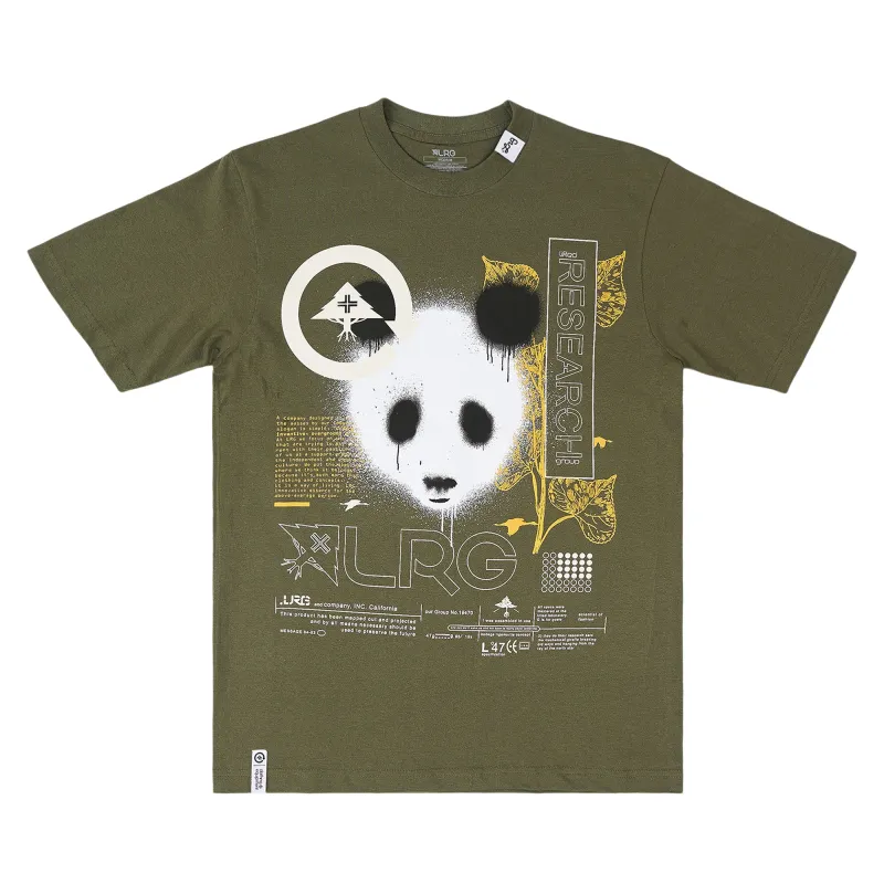 PANDA PAINT TEE - MILTARY GREEN sold by Lrg