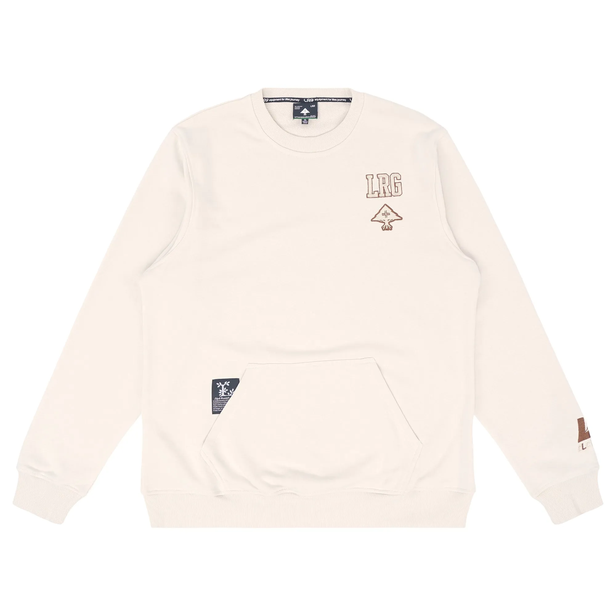 FIELD CARRY PEACHED PULLOVER - CREAM sold by Lrg
