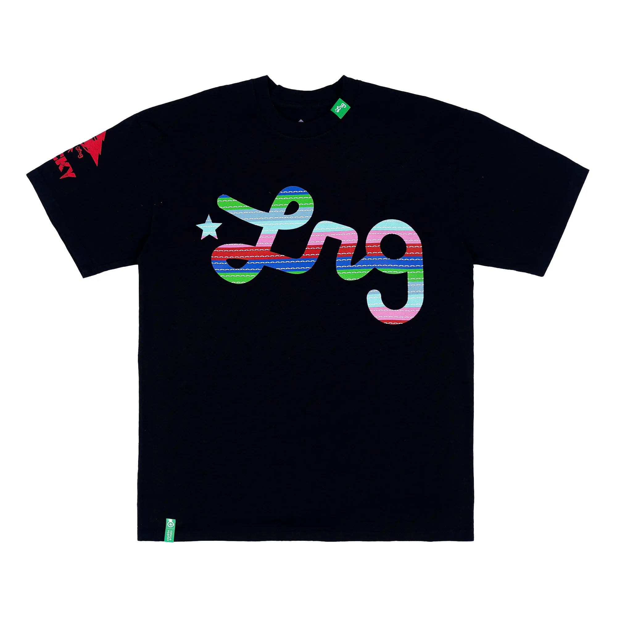 WANNA PLAY SCRIPT SS TEE - BLACK sold by Lrg