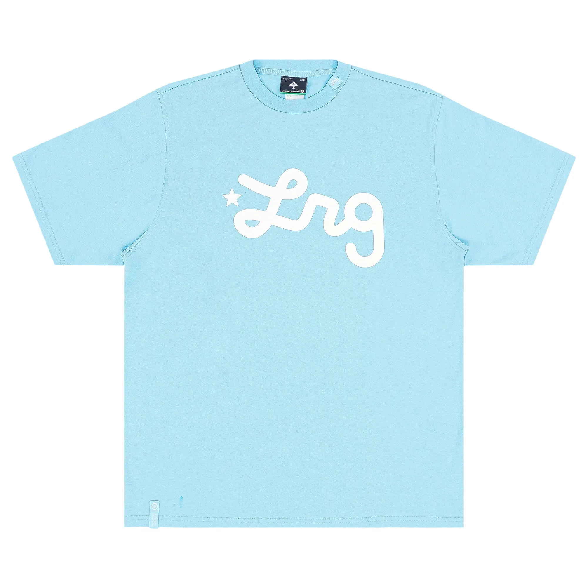 Lifted Script Tee - Carolina Blue sold by Lrg