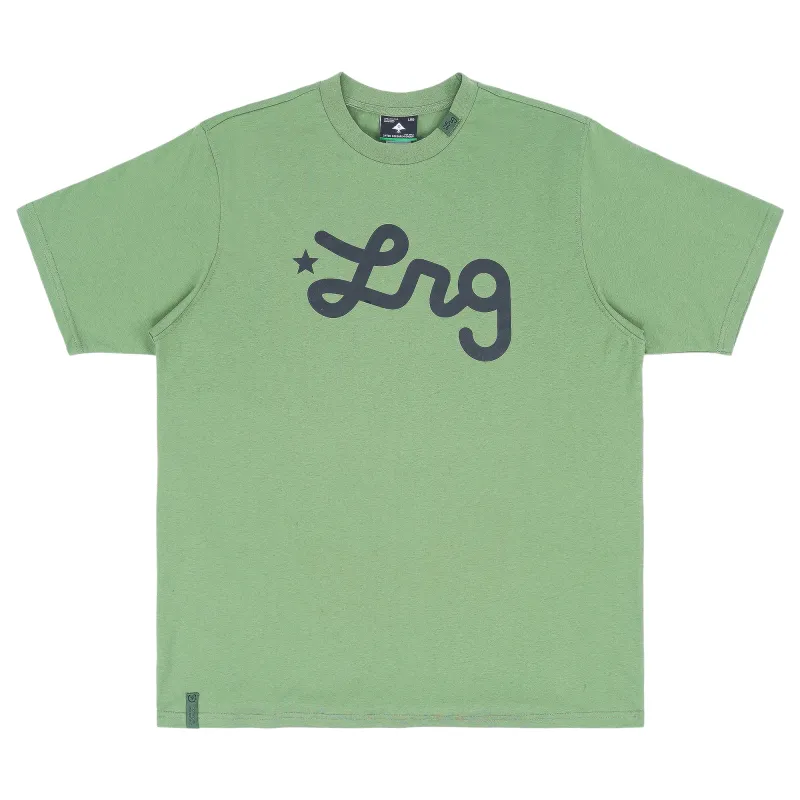 Lifted Script Tee - Military Green sold by Lrg