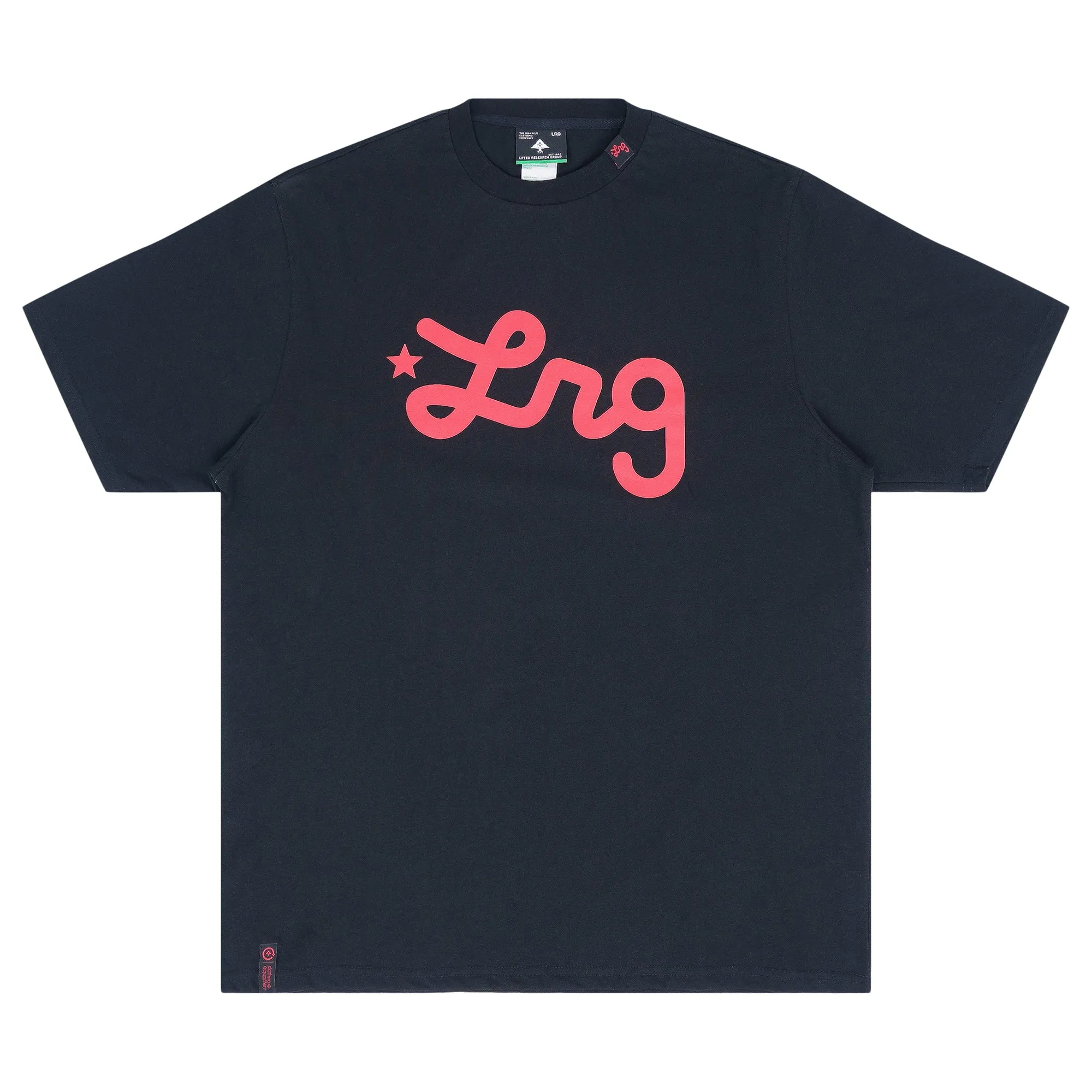 Lifted Script Tee - Black/Red sold by Lrg