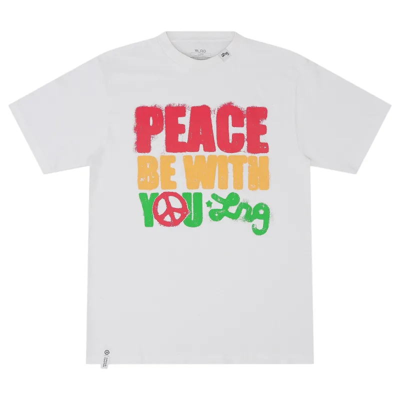 PEACE BE WITH YOU TEE - WHITE sold by Lrg