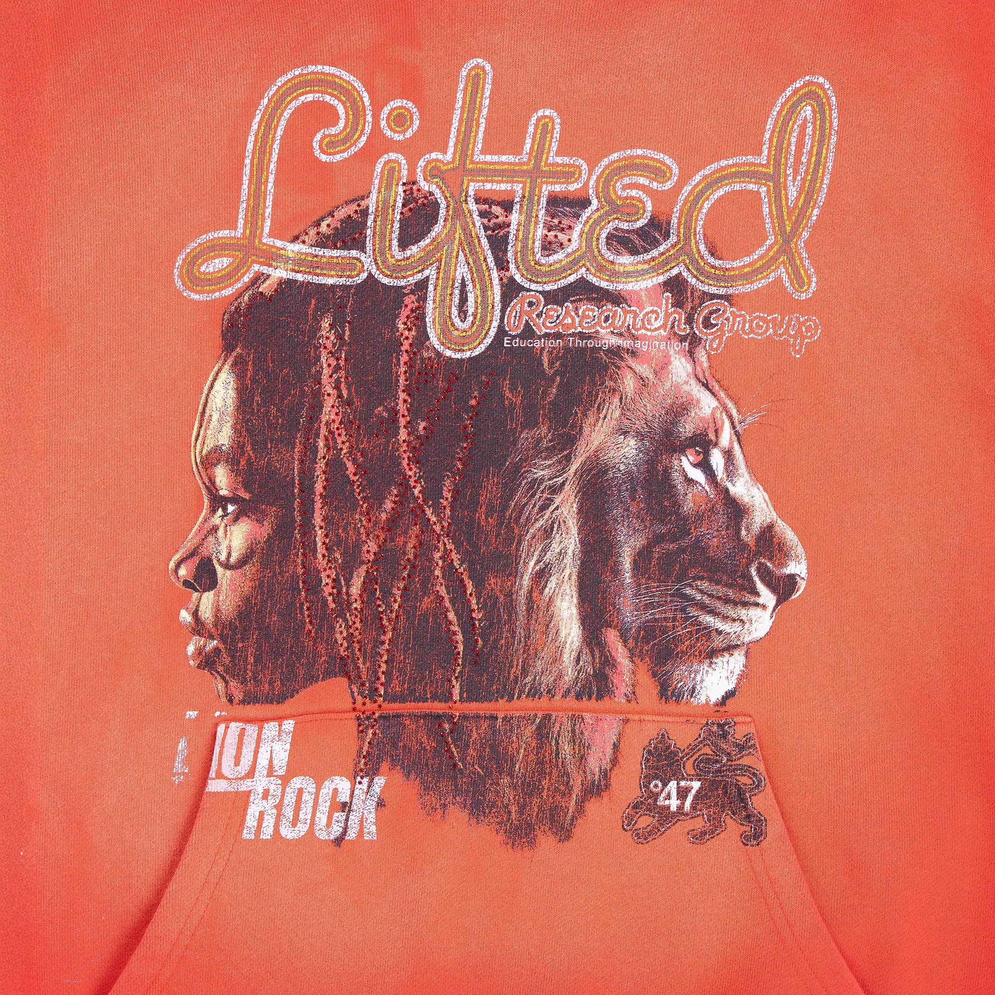 LION ROCK HOODIE - Red Wash sold by Lrg product image thumbnail 2